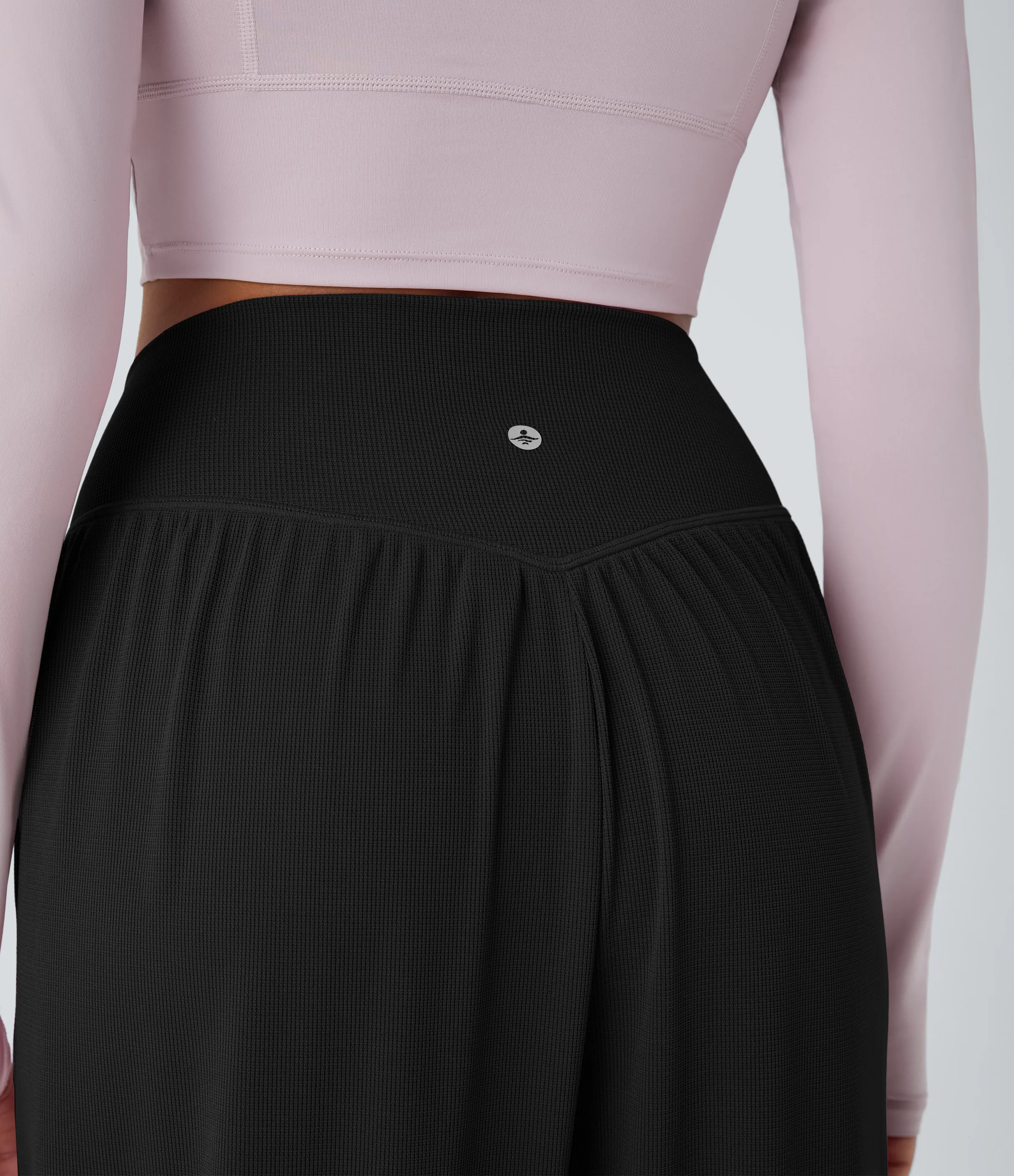 Halara Pantalón yoga tiro alto cruzado pliegue bolsillo lateral - Black - XL(regular) sold by Halara product image thumbnail 5