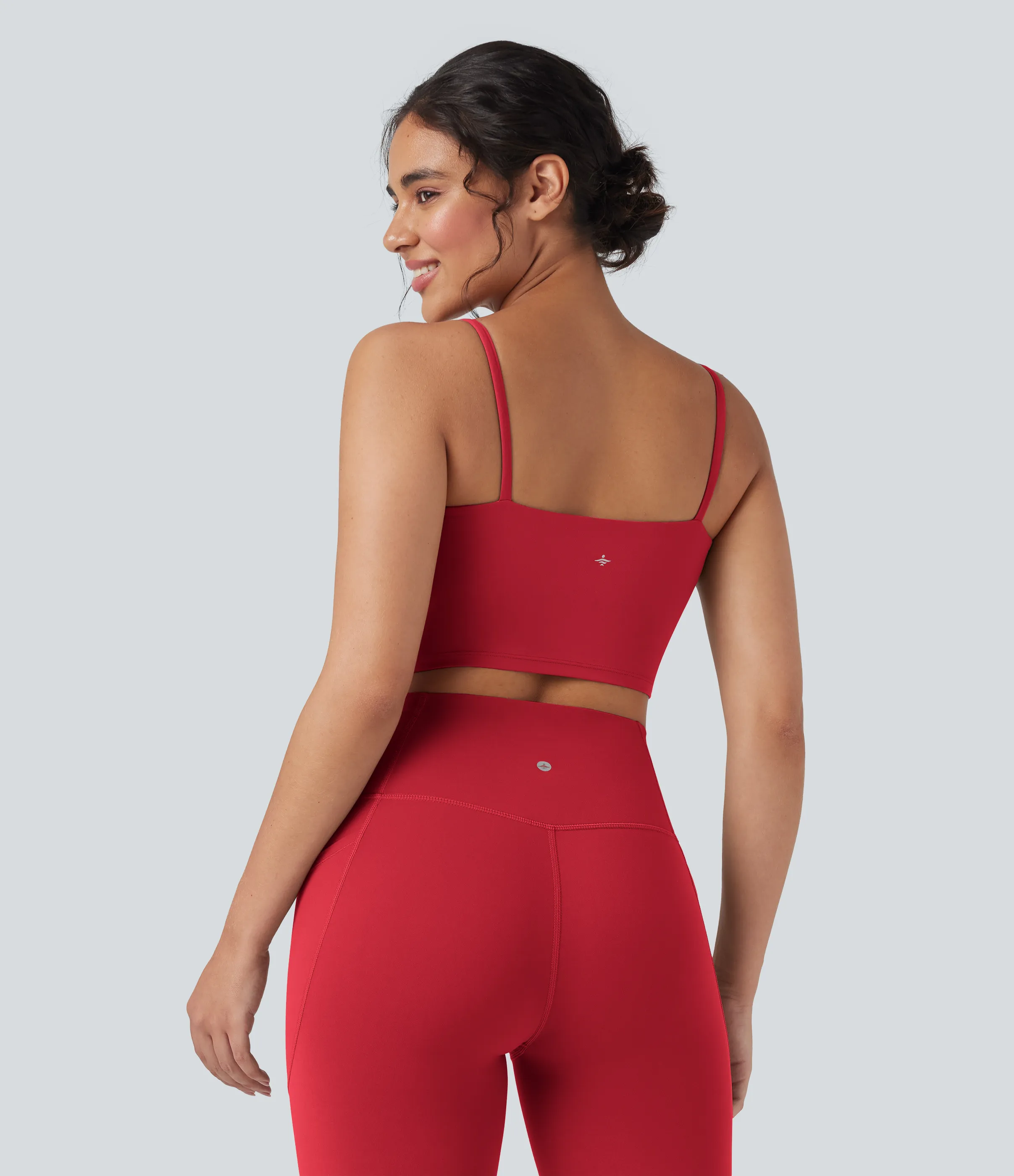 Halara Top de yoga corto Halara UltraSculpt™ - Aura Orange - XL sold by Halara product image thumbnail 3