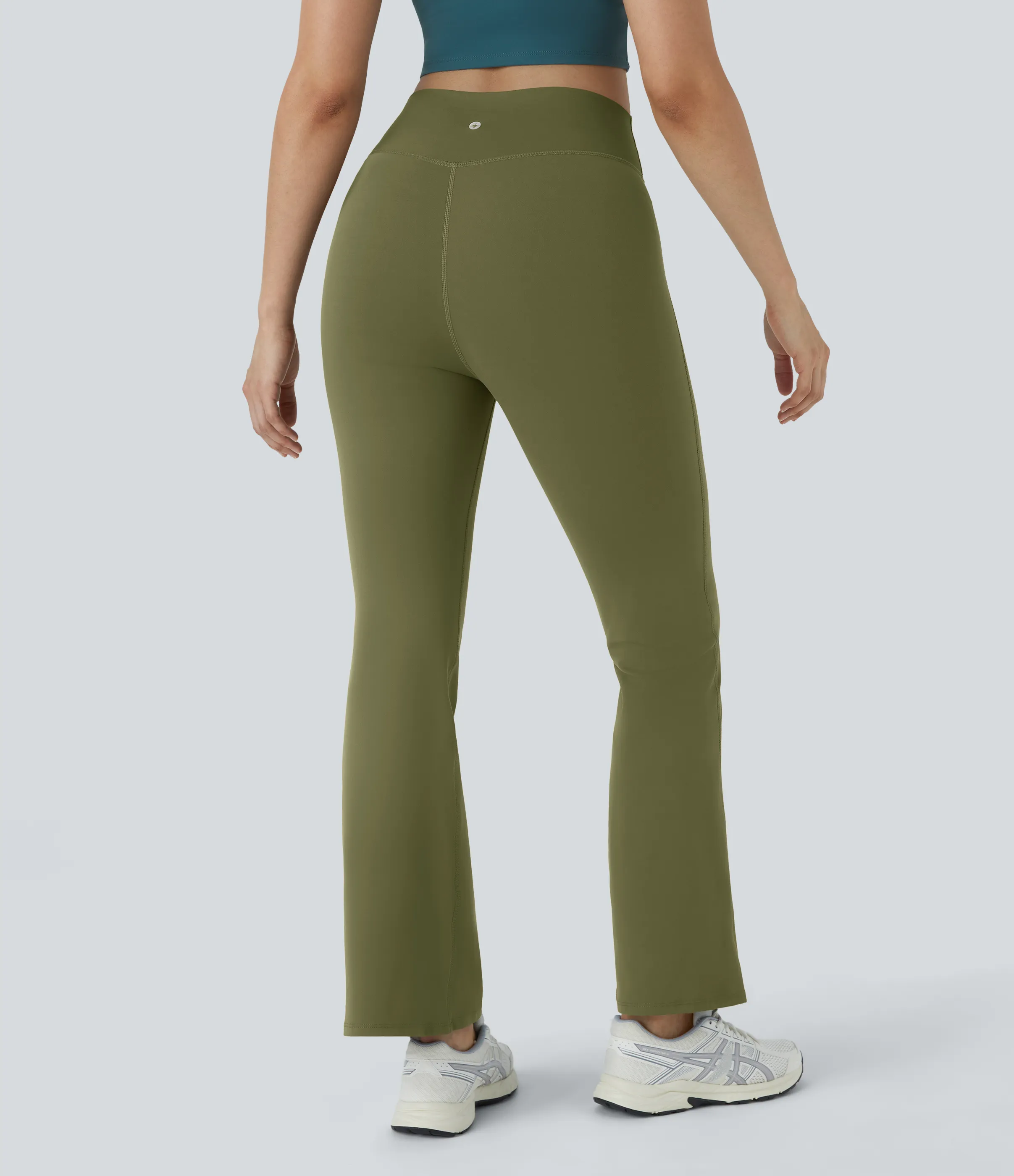 Halara Leggings yoga acampanado cruzado tiro alto - Sphagnum - M(petite) sold by Halara product image thumbnail 2
