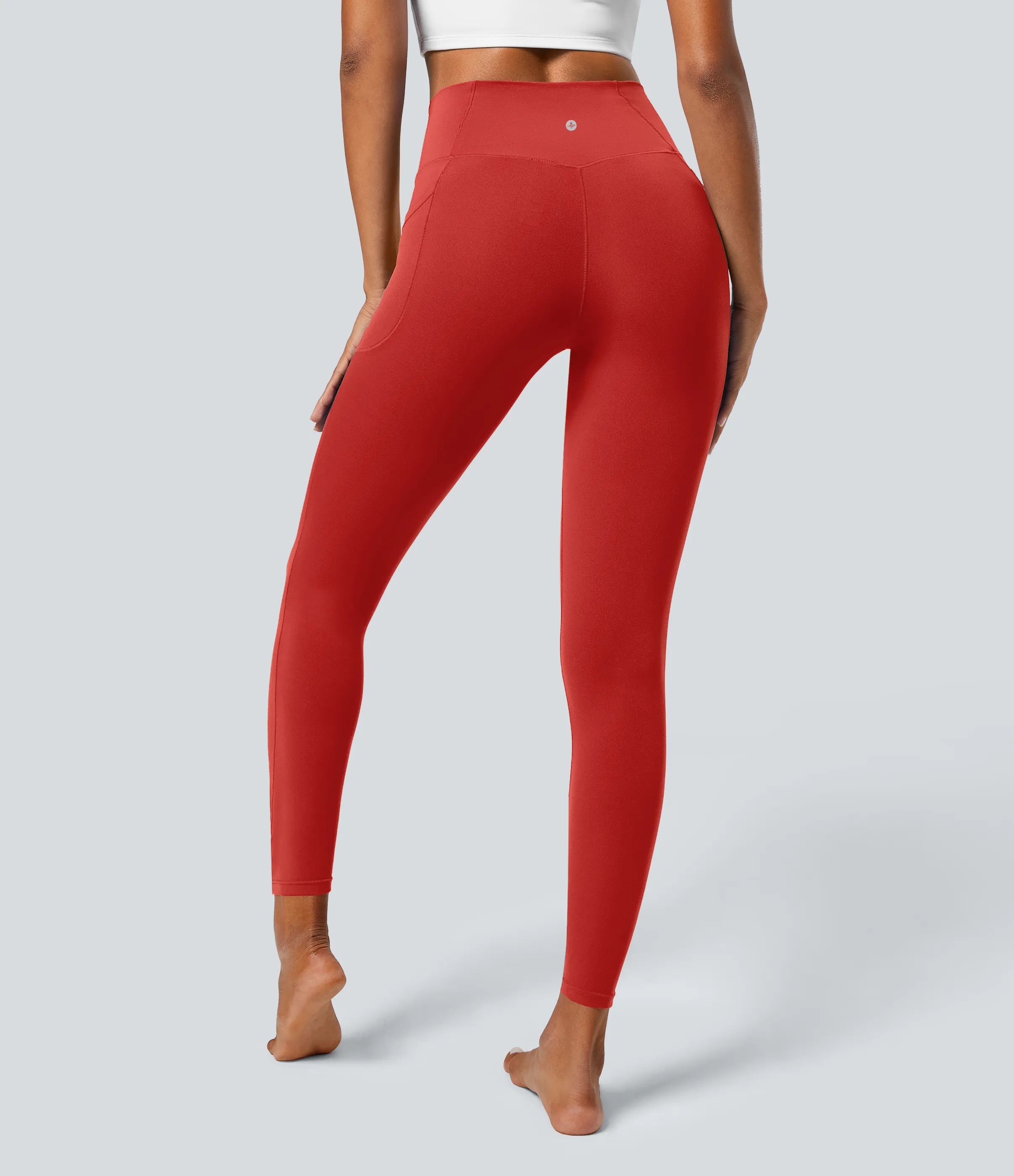 Halara Leggings Softlyzero™ liso bolsillo cruzado - Valiant Poppy - L(full_length) sold by Halara product image thumbnail 3