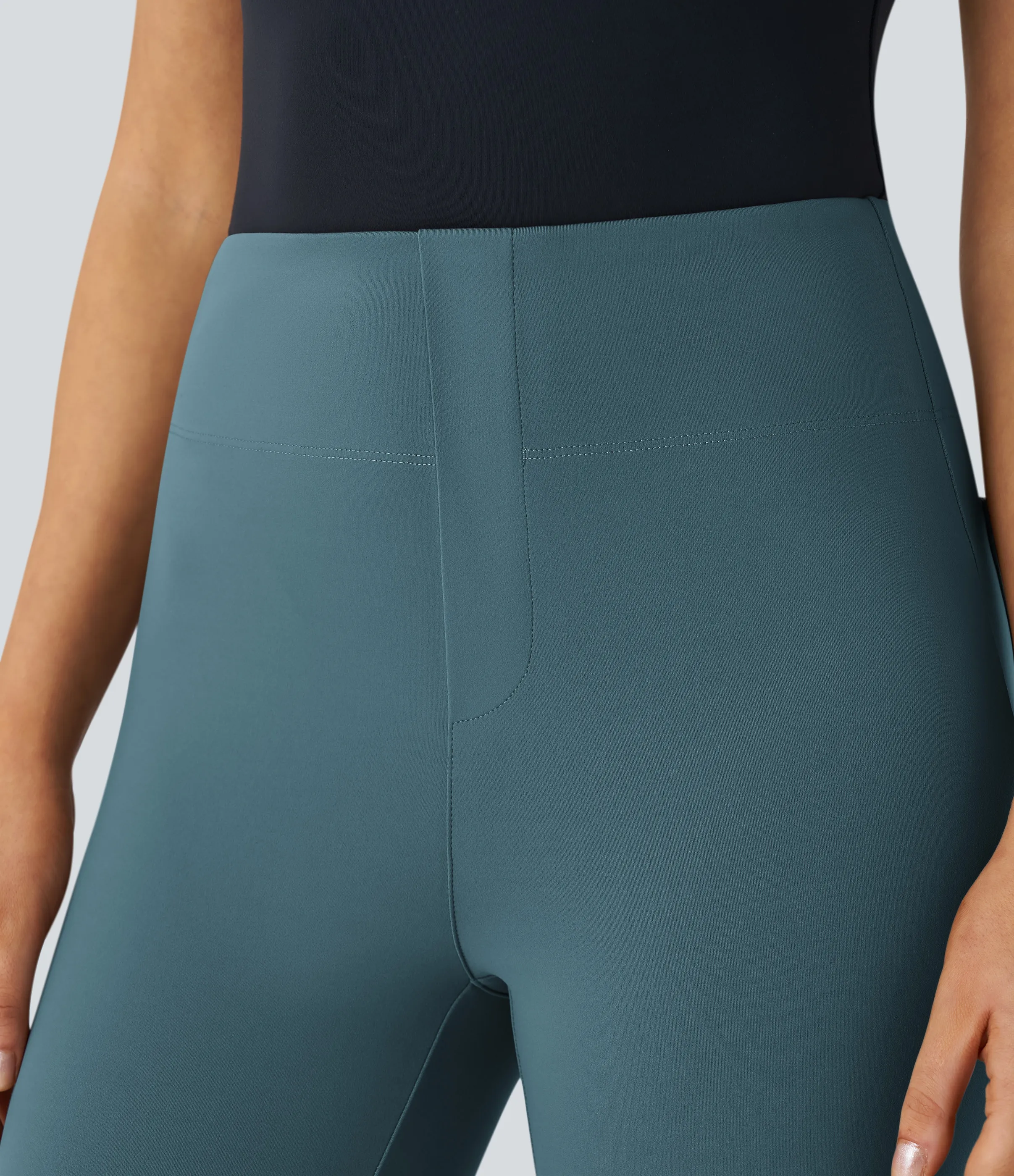 Halara Pantalón Halara Flex™ oficina ajustado tiro alto bolsillo lateral posterior - Nighttime Blue - L(7/8) sold by Halara product image thumbnail 5