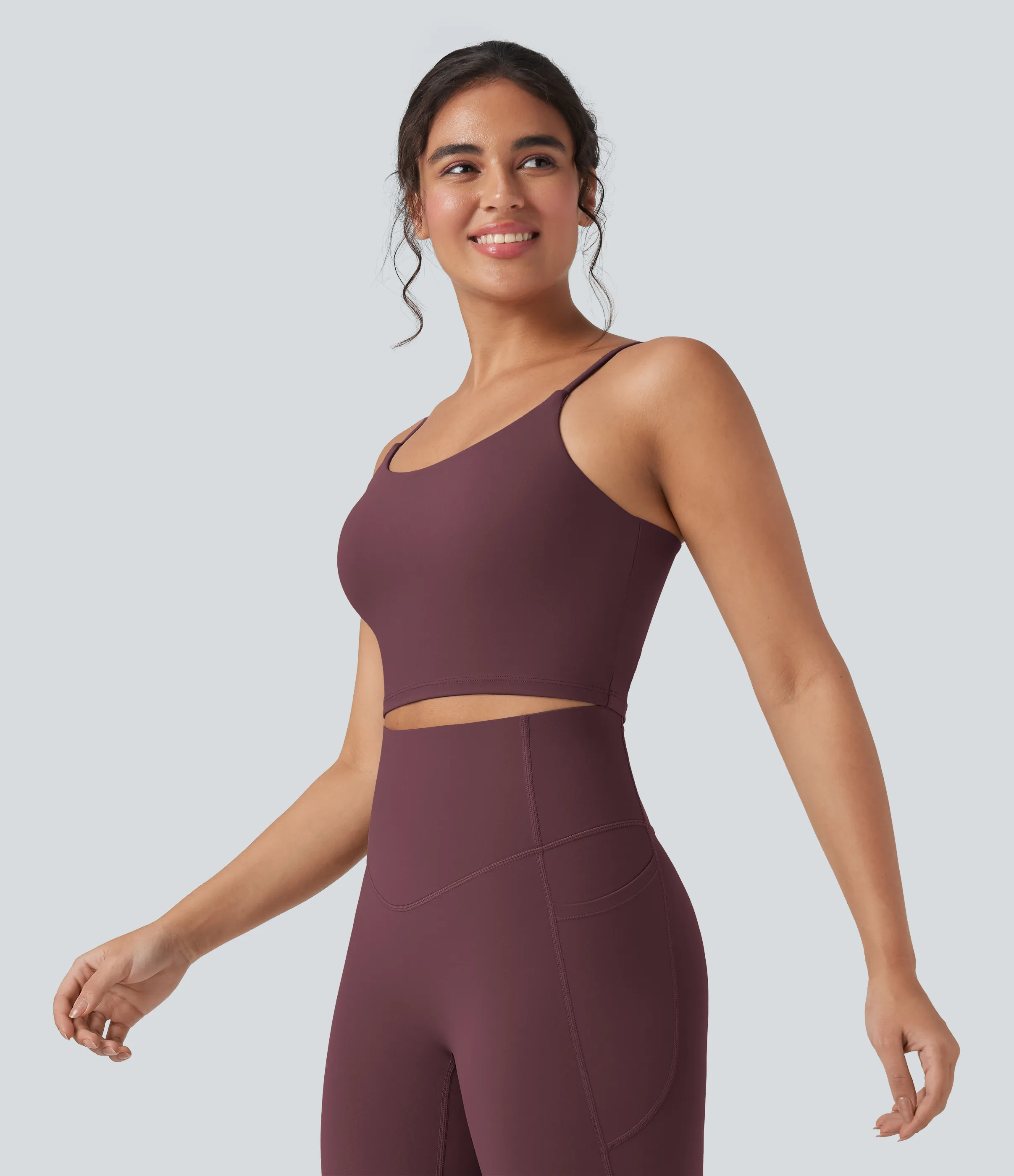 Halara Top de yoga corto Halara UltraSculpt™ - Evening Red - M sold by Halara product image thumbnail 4