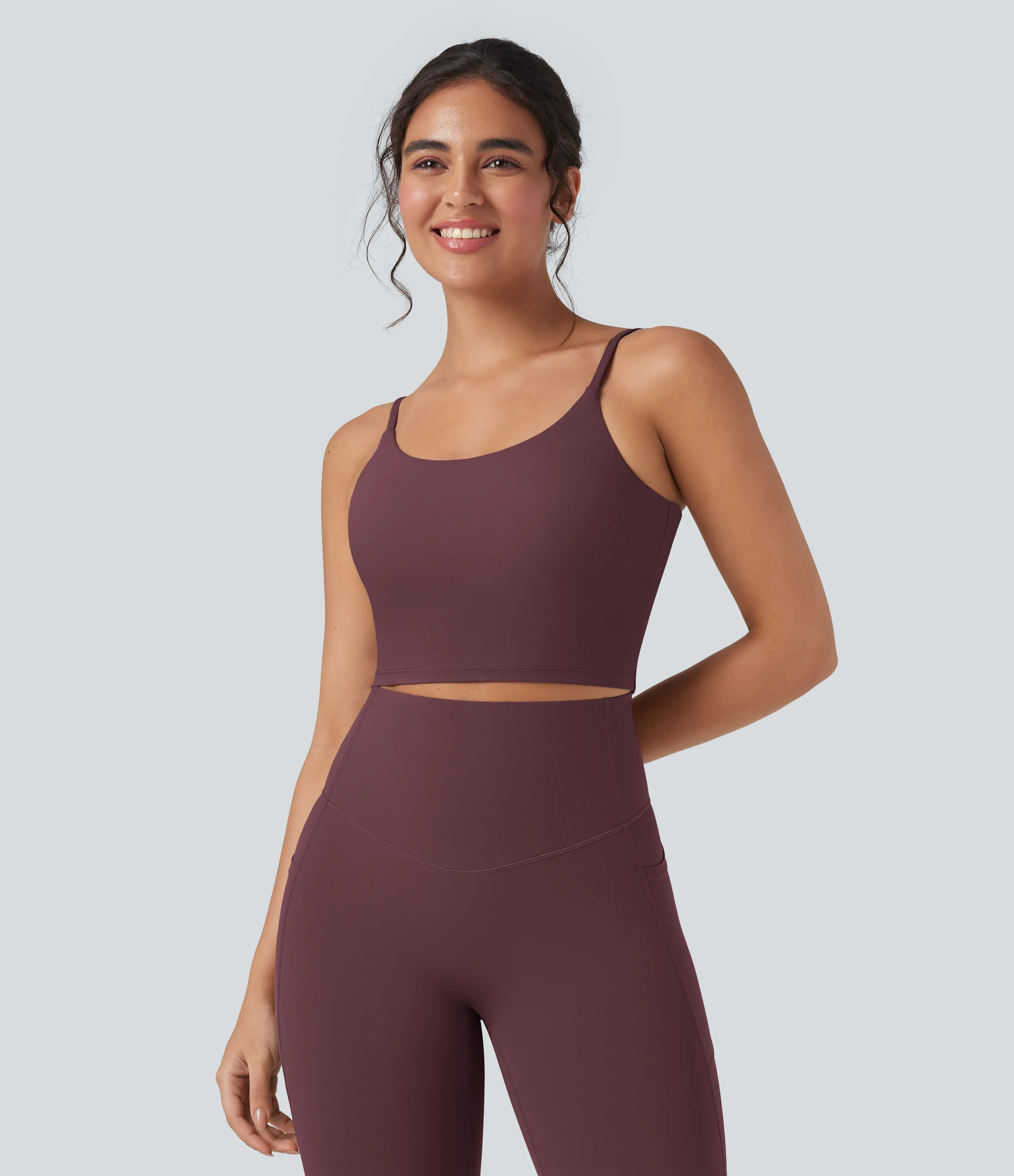 Halara Top de yoga corto Halara UltraSculpt™ - Evening Red - M sold by Halara product image thumbnail 5