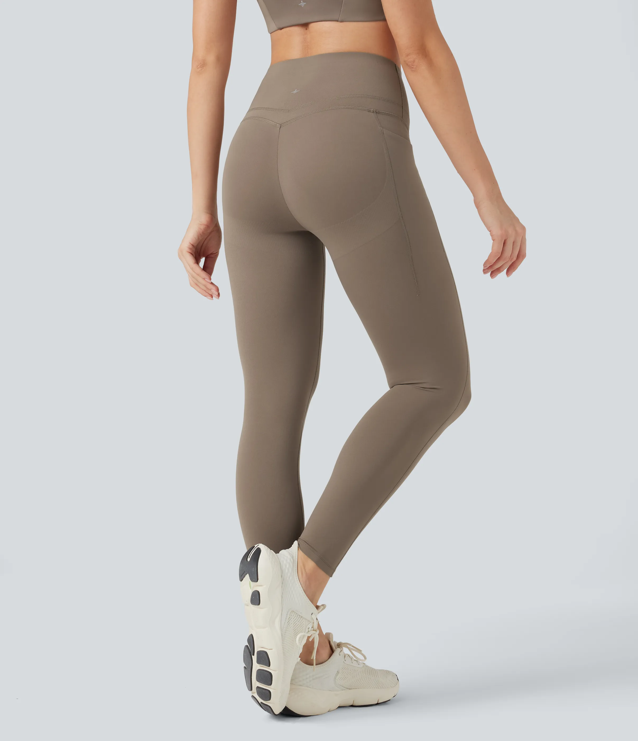 Halara Leggings moldeadoras de tiro alto Halara UltraSculpt™ con realce de glúteos y control de abdomen con bolsillos - Dawn Brown - M(7/8) sold by Halara product image thumbnail 3