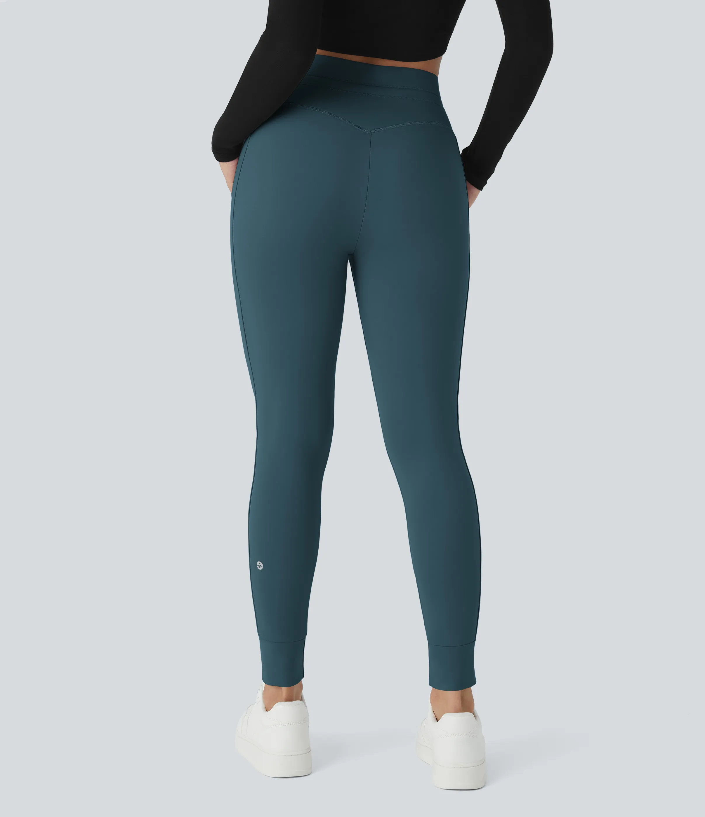 Halara Joggers Softlyzero™ Plush liso largo completo bolsillo lateral cordón tiro alto - Oxford Blue - XS(petite) sold by Halara product image thumbnail 3