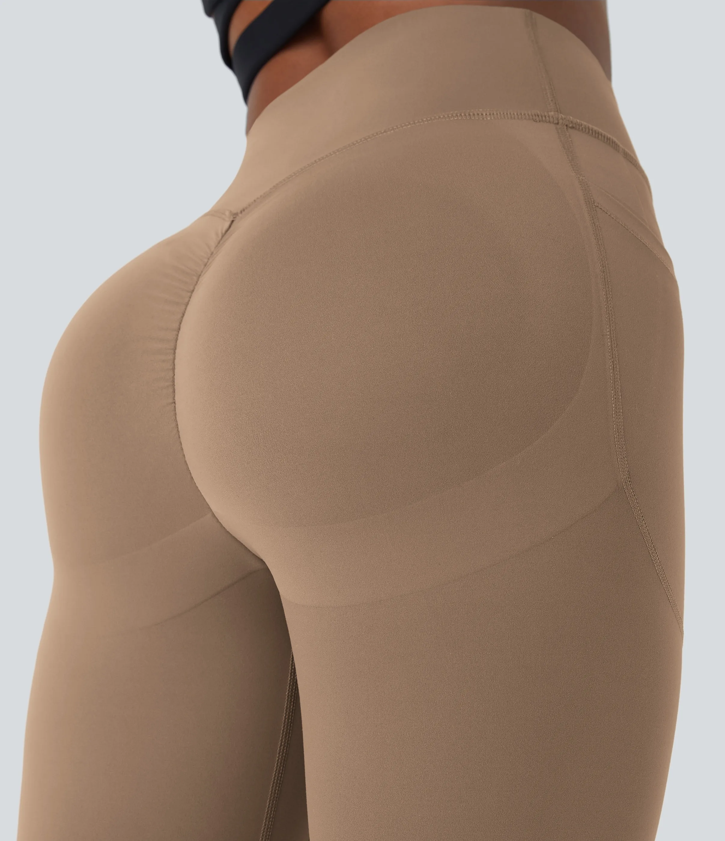 Halara Leggings SoCinched UltraSculpt entrenamiento moldeador bolsillo lateral control abdomen tiro alto - Woodsmoke - M(full_length) sold by Halara product image thumbnail 5