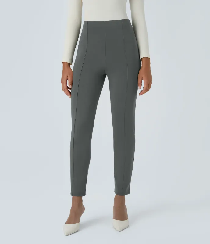 Halara Pantalón Halara Flex™ oficina ajustado bolsillo lateral posterior tiro alto - Sedona Sage - XS(regular) sold by Halara
