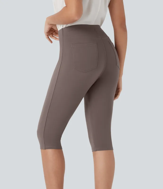 Halara Pantalón ajustado tiro alto bolsillo lateral trasera - Iron - XS(regular) sold by Halara