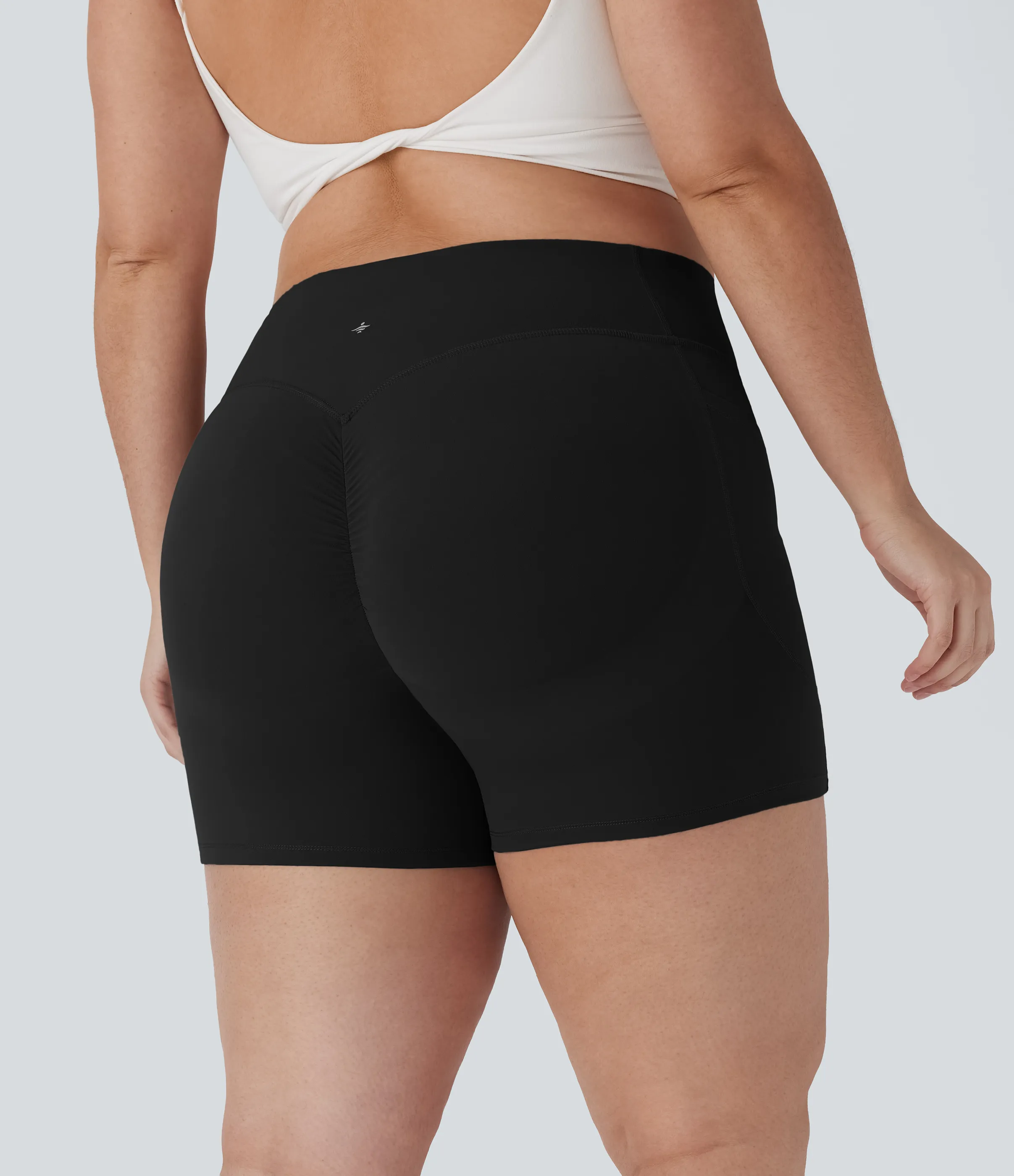 Halara Shorts biker moldeadores Halara UltraSculpt™ de tiro alto moldeador de abdomen con push-up y bolsillos con 12,7cm de longitud - Black - 3X sold by Halara product image thumbnail 5