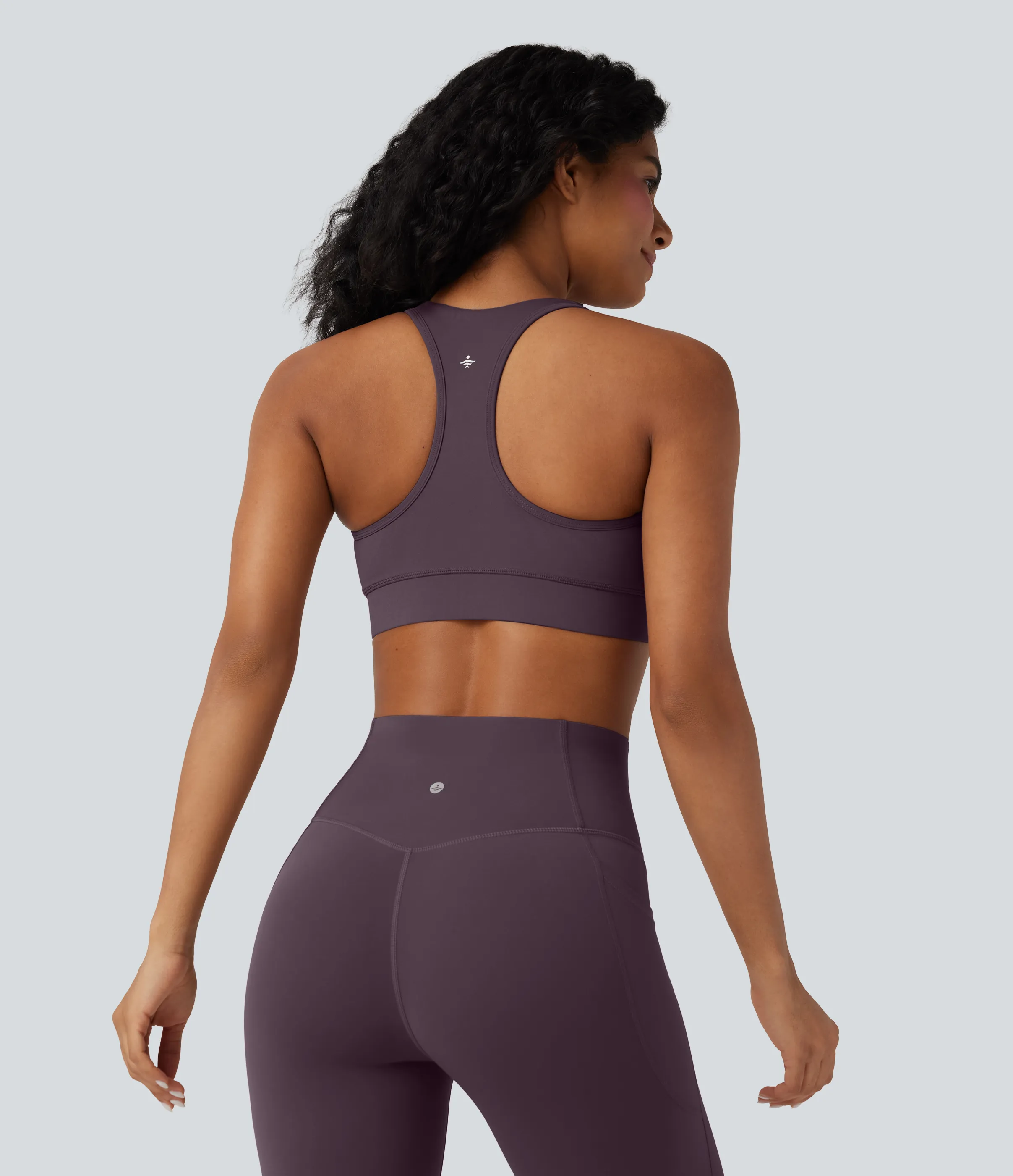 Halara Brasier deportivo Halara UltraSculpt™ para entrenamiento de sujeción media con escote en V y espalda racerback en copas A-C - Night's Purple - XL sold by Halara product image thumbnail 3