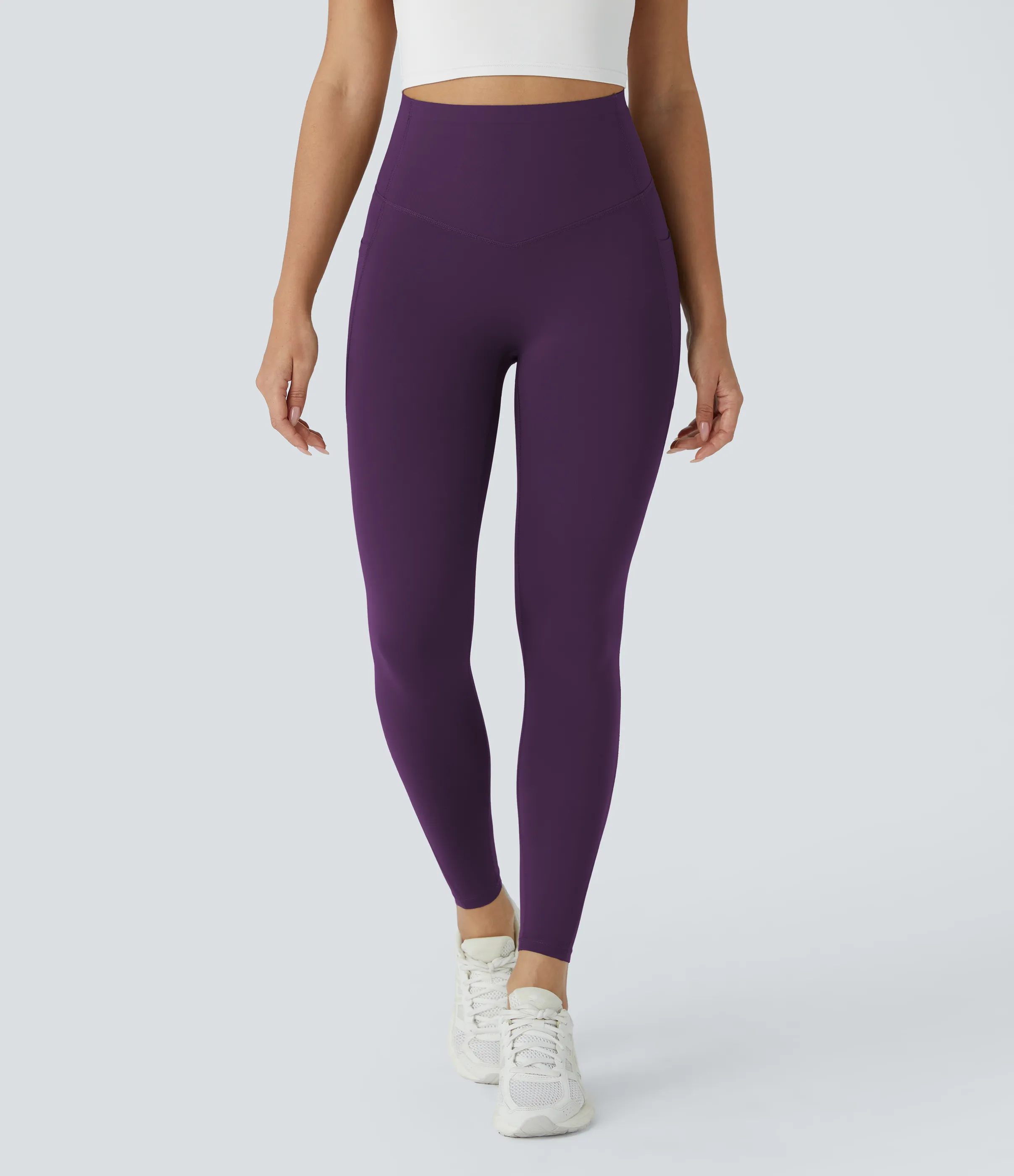 Halara Leggings SoCinched UltraSculpt tiro alto realce glúteos control abdomen bolsillo lateral moldeador - Blackberry Cordial - M(7/8) sold by Halara product image thumbnail 3