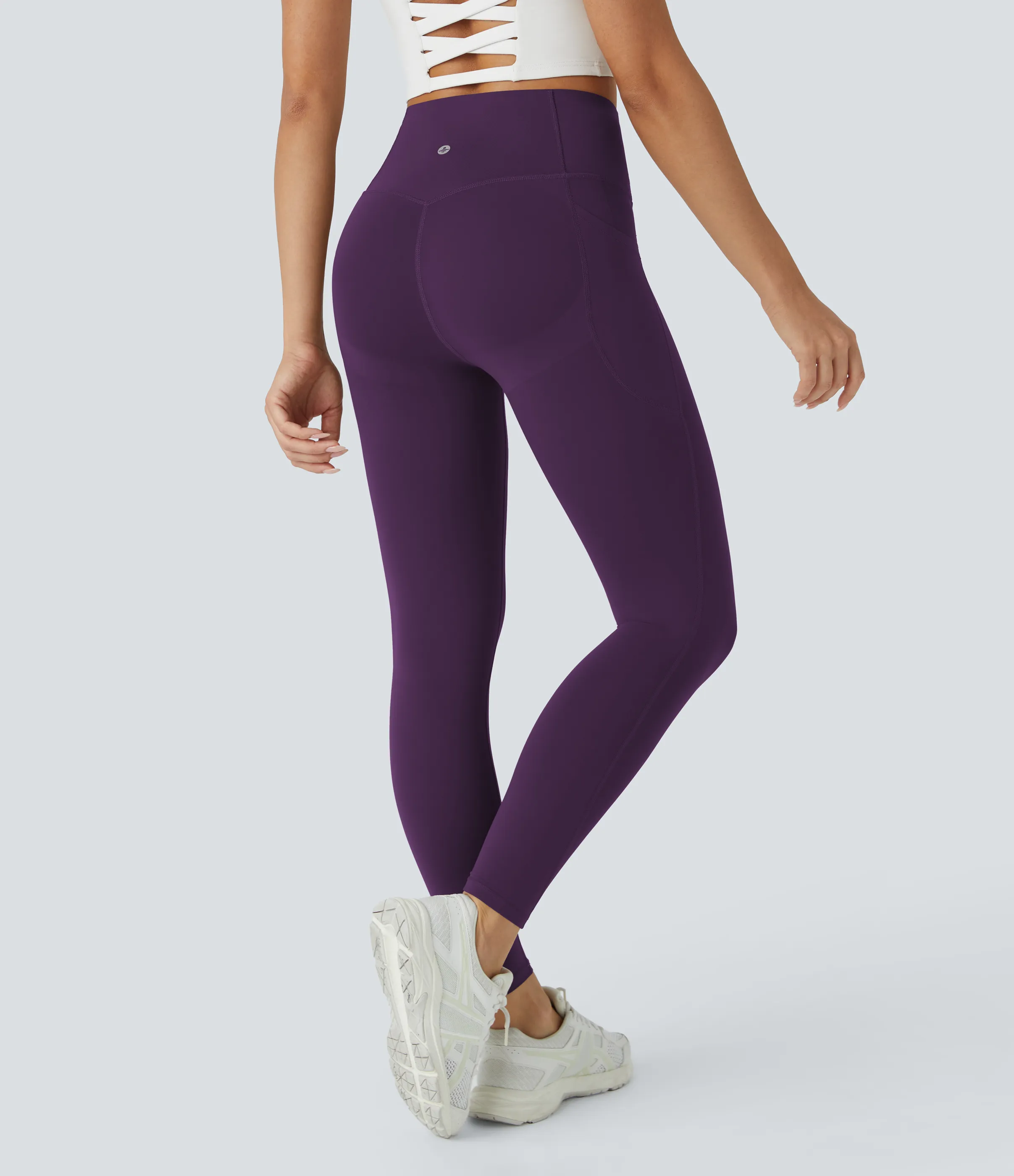 Halara Leggings SoCinched UltraSculpt tiro alto realce glúteos control abdomen bolsillo lateral moldeador - Blackberry Cordial - M(7/8) sold by Halara product image thumbnail 5