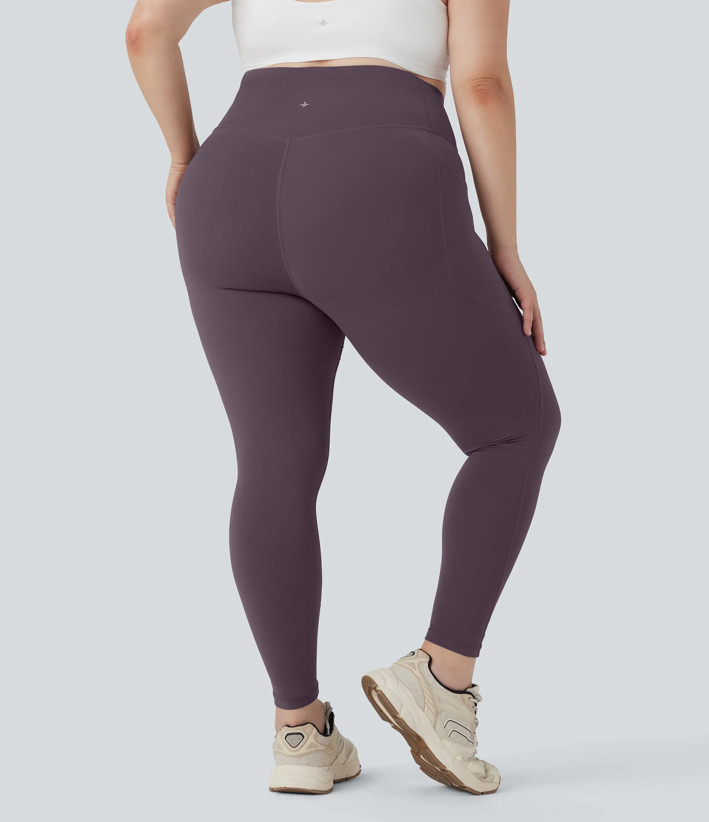 Halara Leggings Halara UltraSculpt™ SoCinched moldeador tiro alto realce glúteo control abdomen talla grande bolsillo lateral - Night's Purple - 3X(7/8) sold by Halara product image thumbnail 2