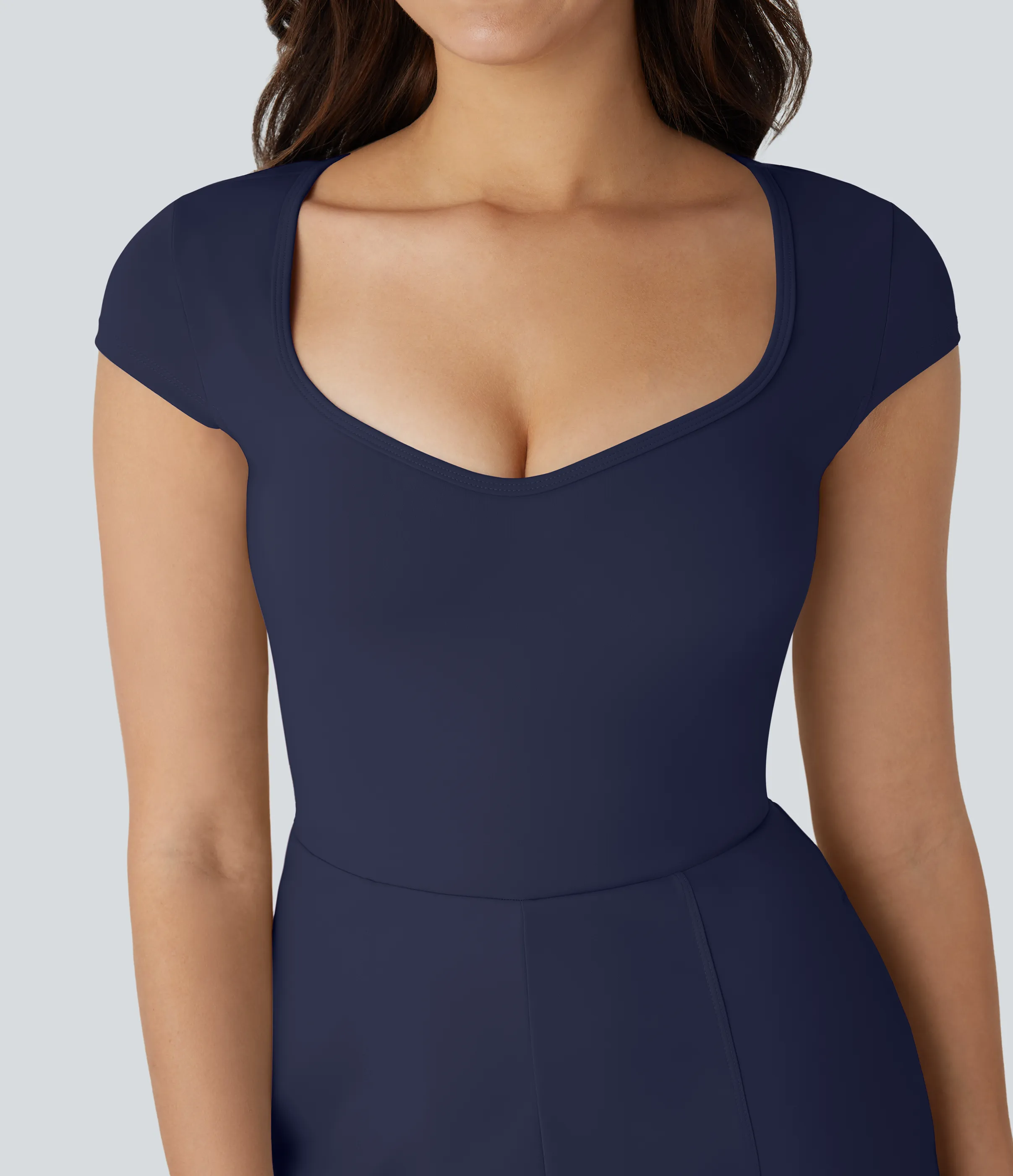 Halara Mono Softlyzero™ Airy yoga cuello U manga corta bolsillo lateral tacto fresco - Easy Peezy - Peacoat - XL sold by Halara product image thumbnail 5