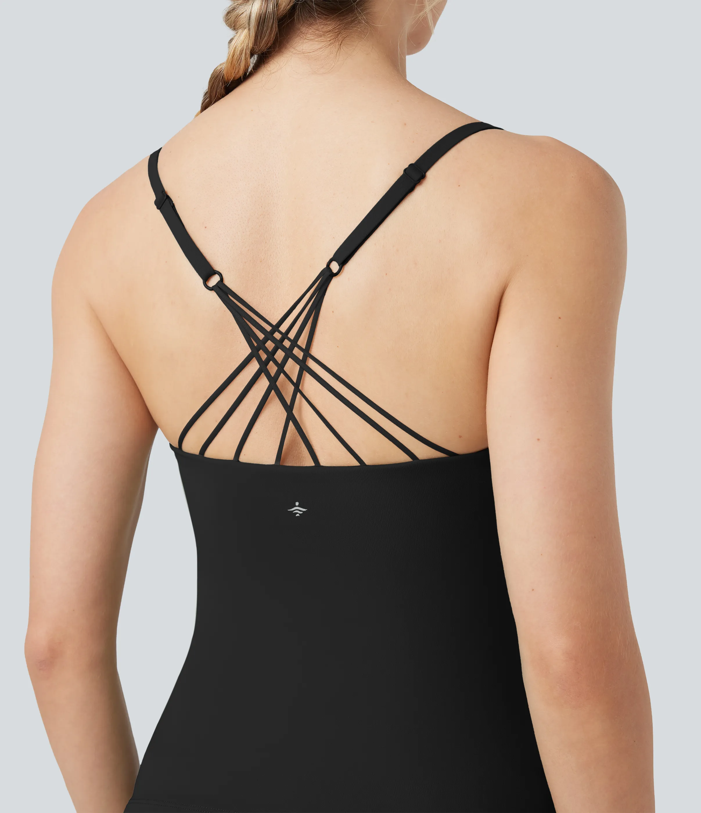 Halara Camiseta de yoga SoftlyZero™ con cuello en U de felpa - Black - XS sold by Halara product image thumbnail 5