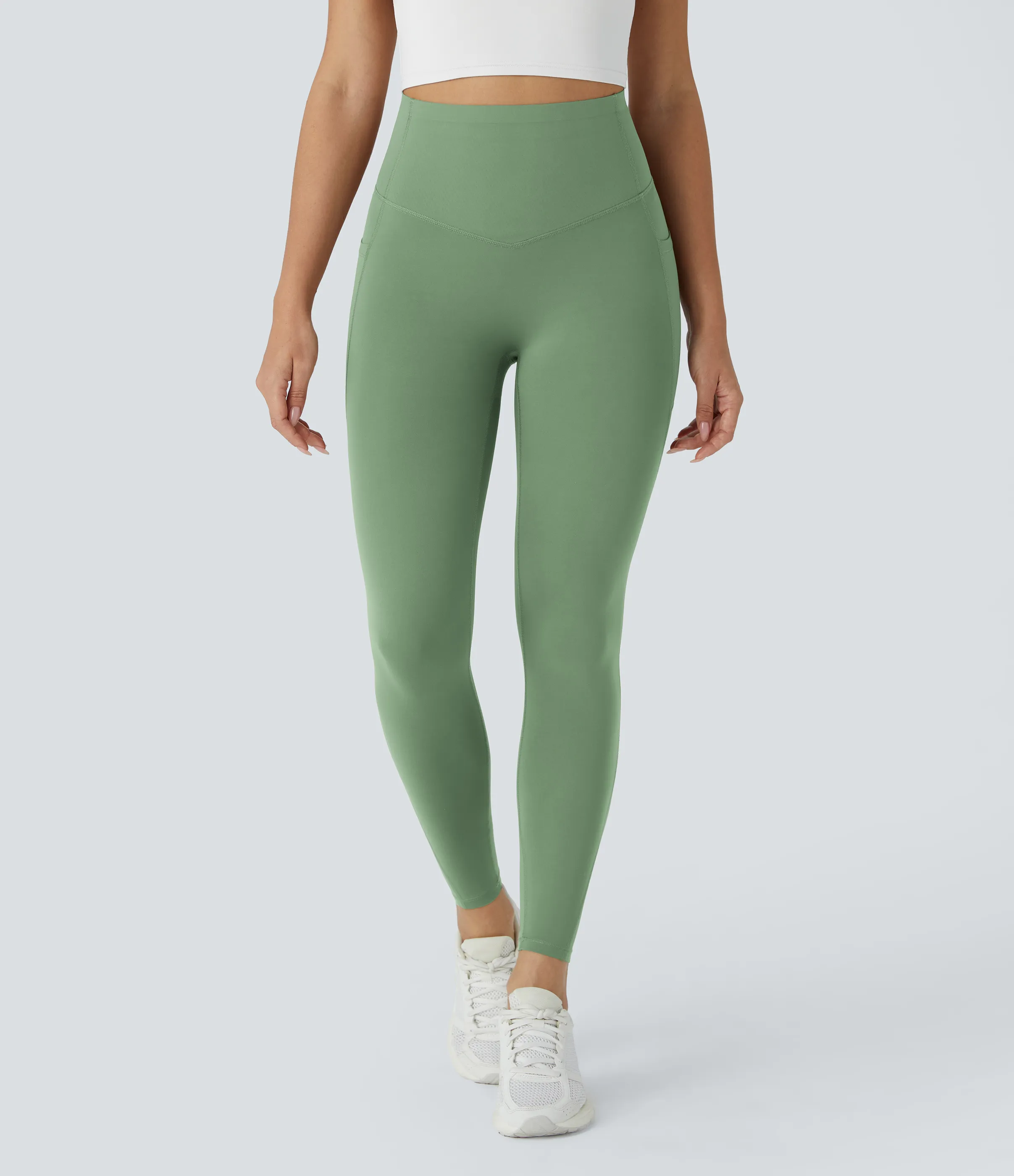 Halara Leggings SoCinched UltraSculpt tiro alto realce glúteos control abdomen bolsillo lateral moldeador - Kashmir - L(7/8) sold by Halara product image thumbnail 3