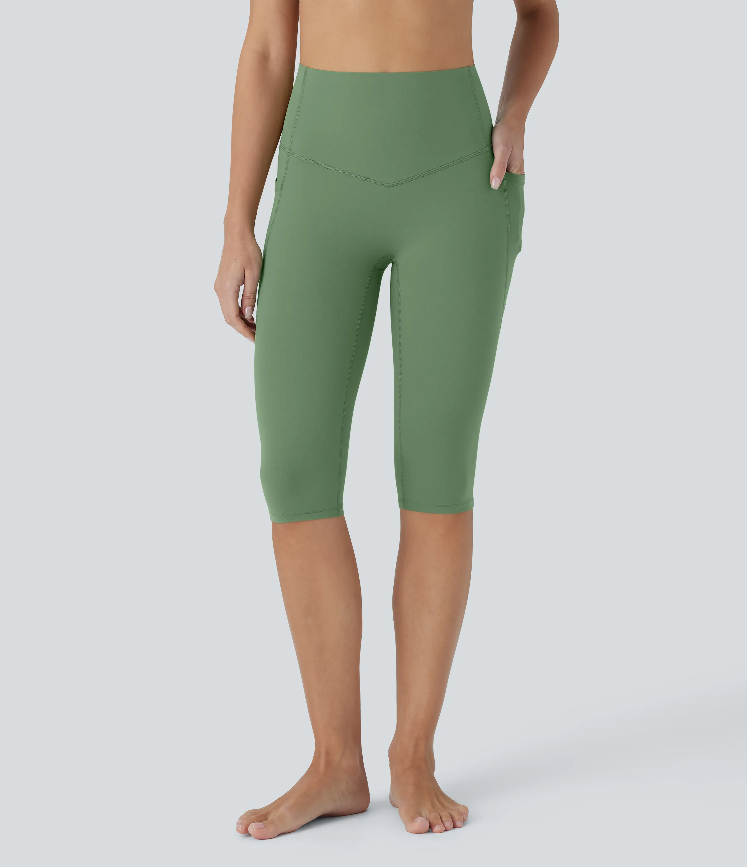 Halara Leggings de yoga moldeadores Halara UltraSculpt™ de tiro alto reductor de abdomen y bolsillos laterales - Kashmir - M sold by Halara product image thumbnail 4