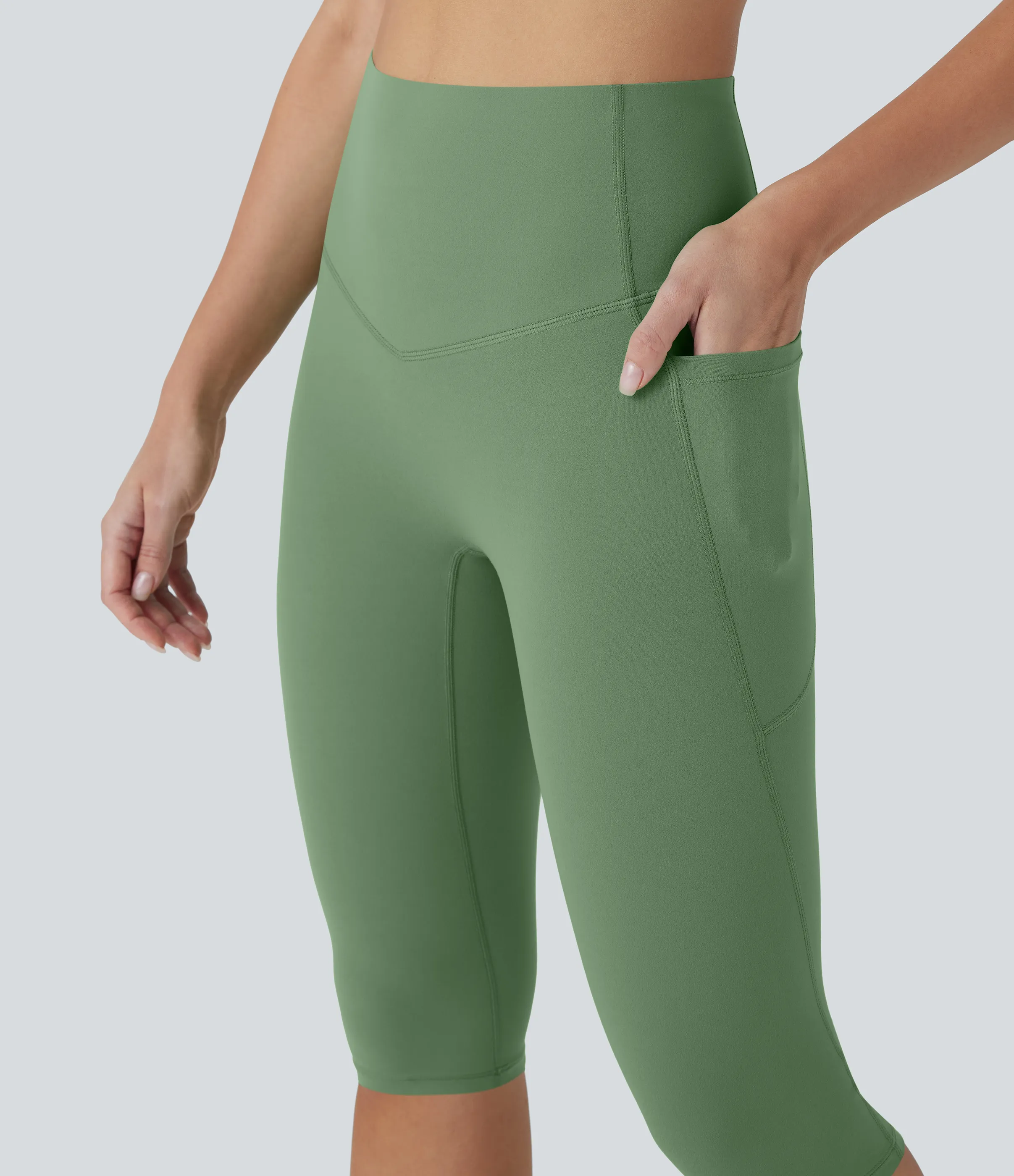 Halara Leggings de yoga moldeadores Halara UltraSculpt™ de tiro alto reductor de abdomen y bolsillos laterales - Kashmir - M sold by Halara product image thumbnail 5
