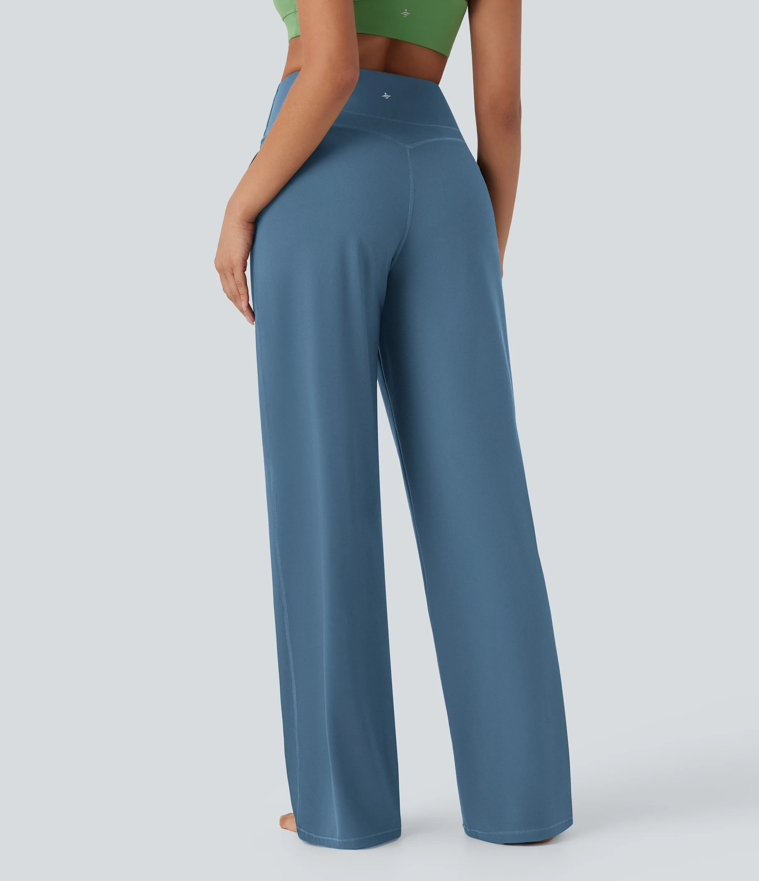 Halara Pantalones de yoga Halara UltraSculpt™ moldeadores de tiro alto con control de abdomen y pierna recta con bolsillos - Whale Blue - XS(regular) sold by Halara product image thumbnail 3