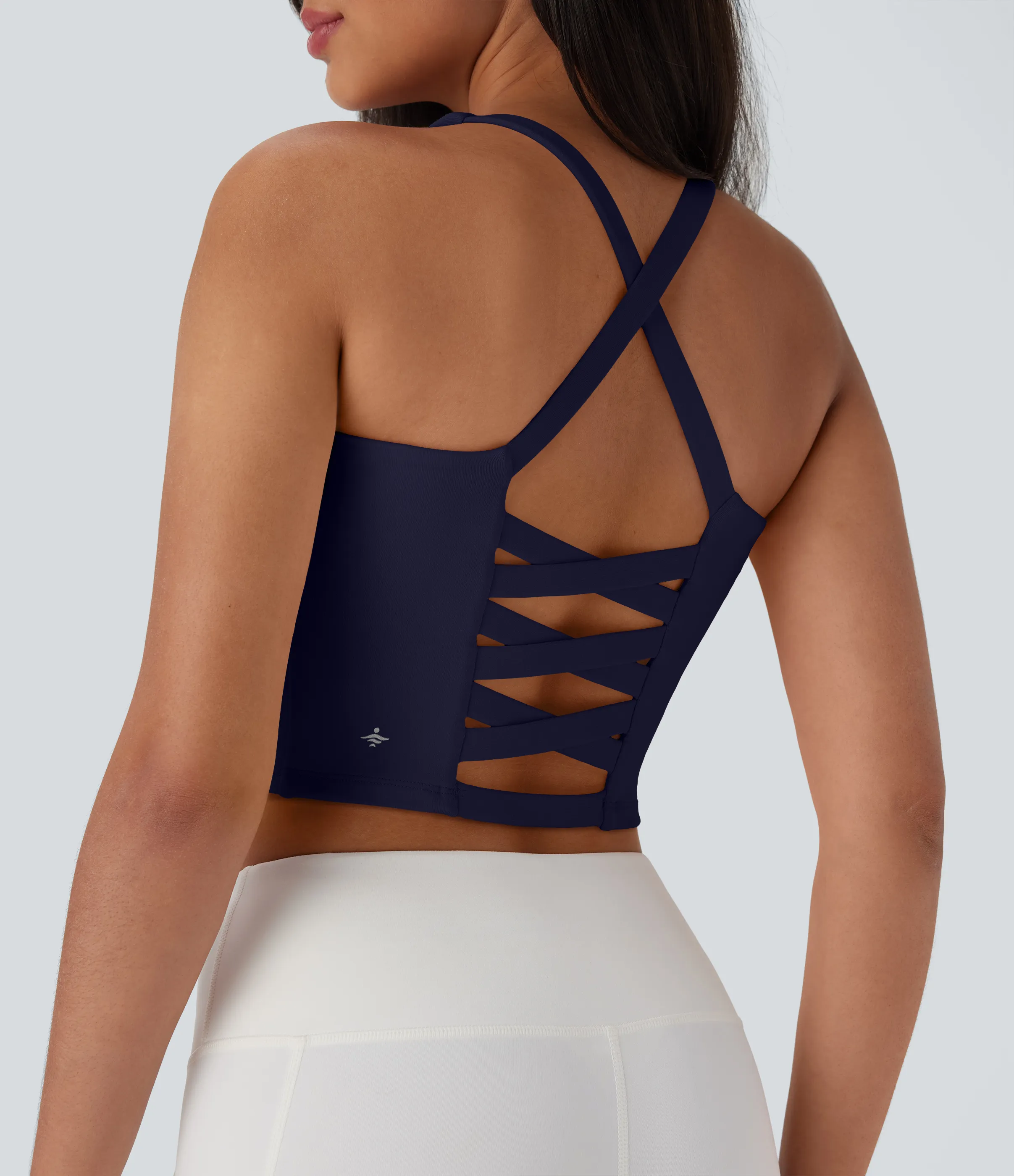 Halara Top corto de yoga en copas D-F - Evening Blue - L sold by Halara product image thumbnail 2