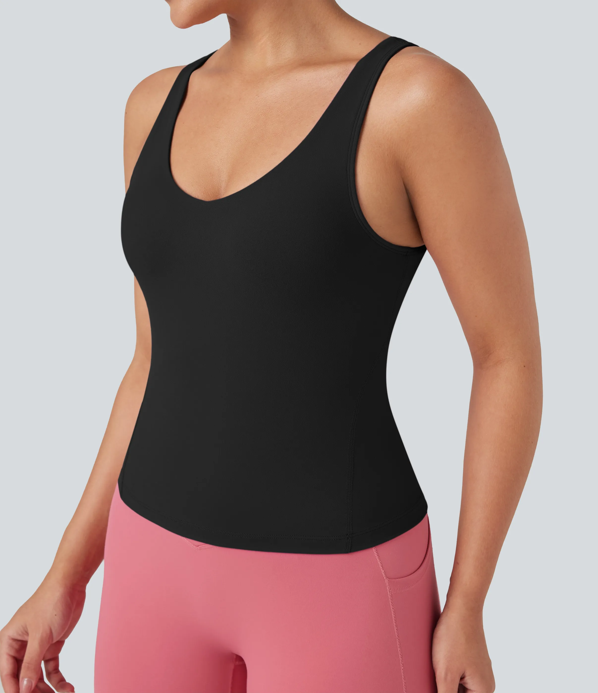 Halara Camiseta de yoga Halara UltraSculpt™ con escote en V profundo y espalda redondeada - Black - L sold by Halara product image thumbnail 5