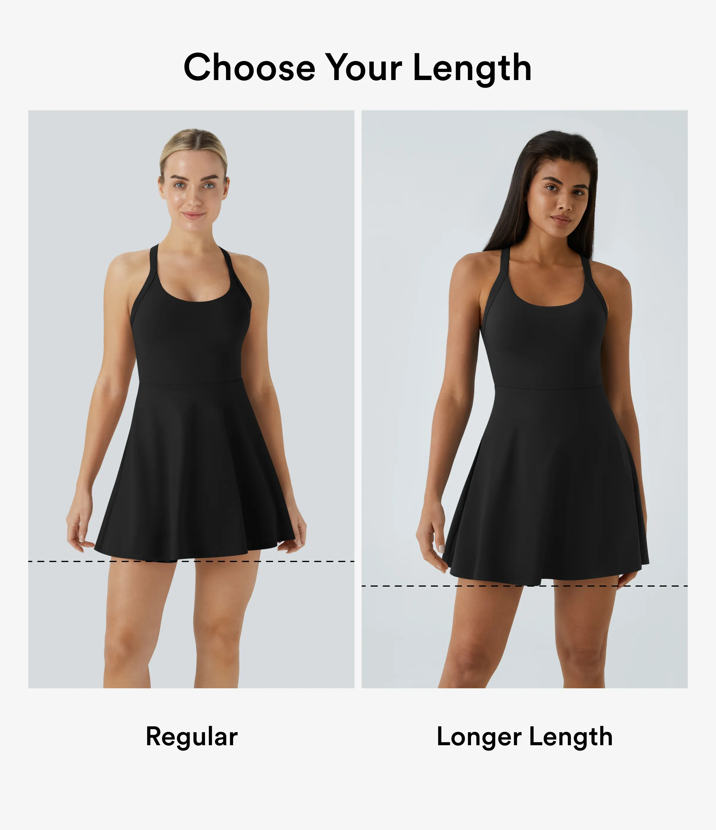 Halara Vestido activo baile vuelo retorcido sin espalda-Longitud más larga-Edición Easy Peezy - Majolica Blue - XL sold by Halara product image thumbnail 3