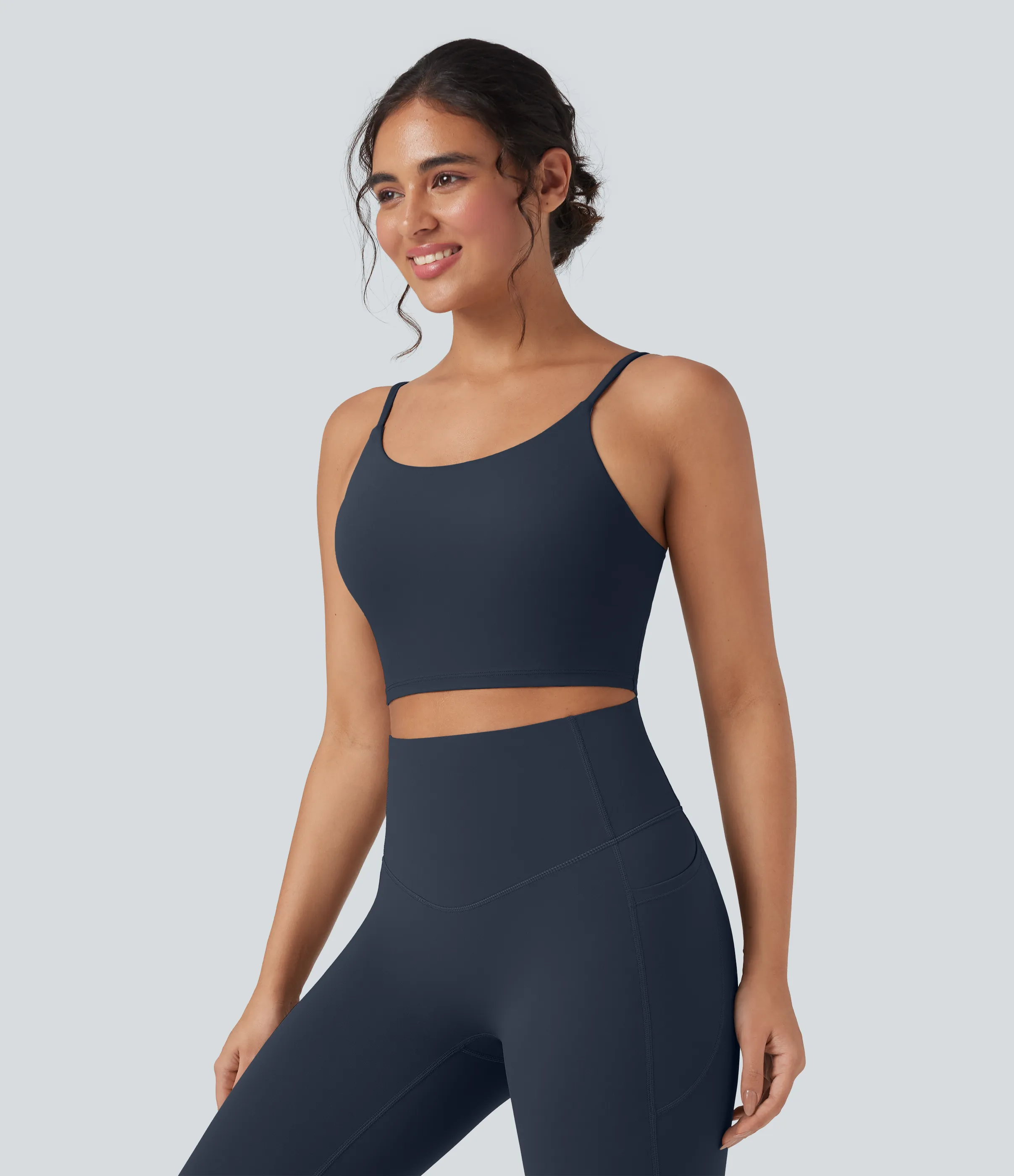 Halara Top de yoga corto Halara UltraSculpt™ - Carbon - L sold by Halara product image thumbnail 4