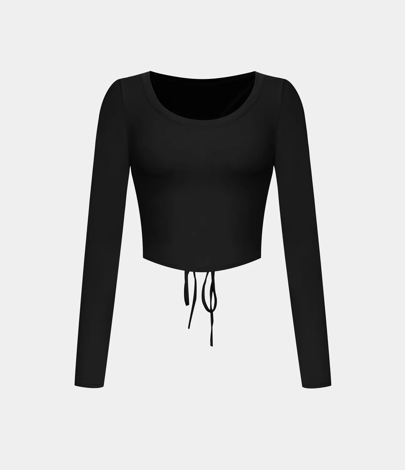 Halara Top deportivo cut out de manga larga con espalda ligeramente descubierta - Black - L sold by Halara product image thumbnail 5