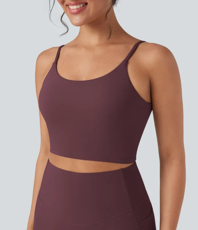 Halara Top de yoga corto Halara UltraSculpt™ - Evening Red - L sold by Halara