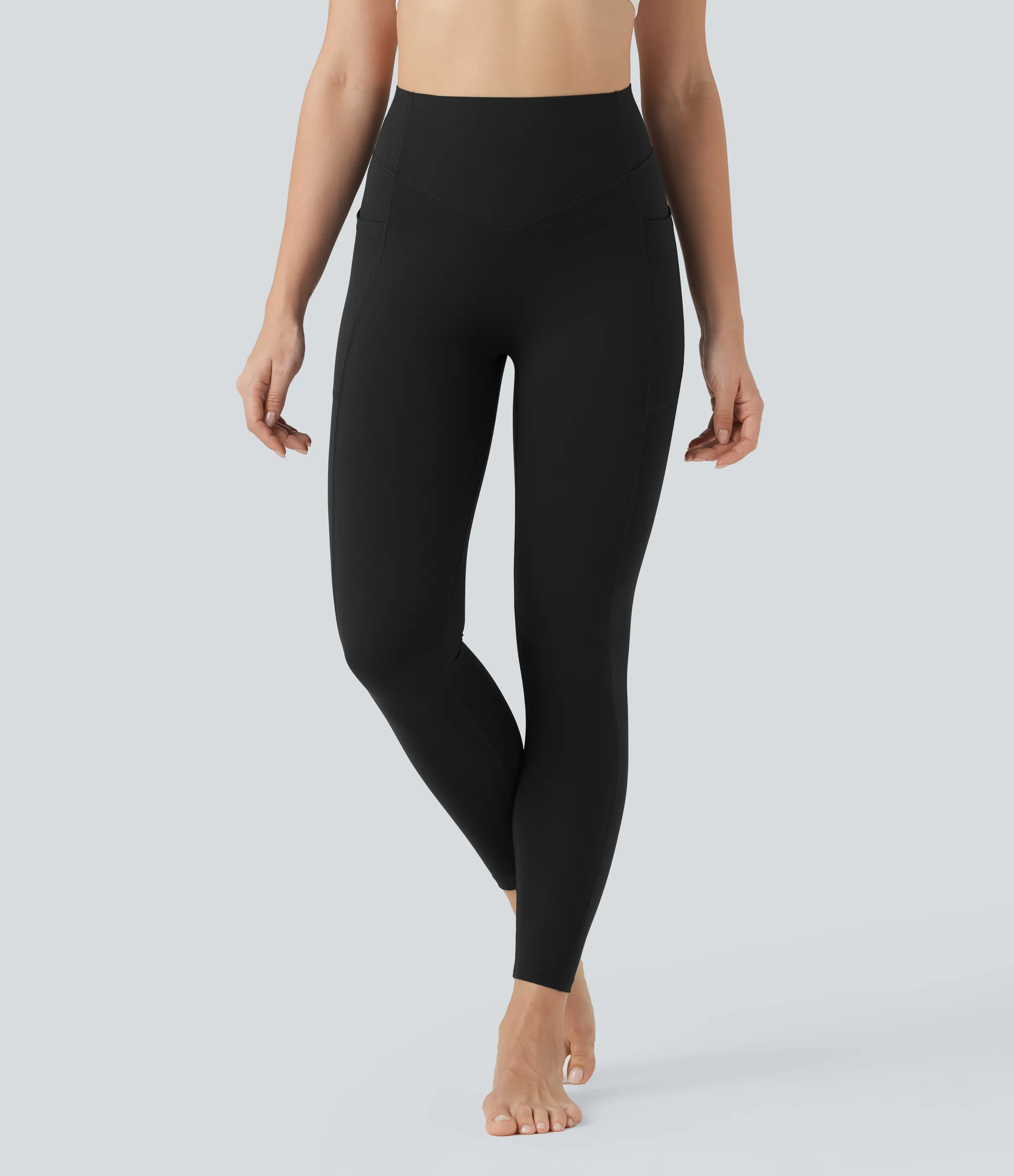 Halara Leggings de yoga Halara UltraSculpt™ moldeadores de cintura alta con control de abdomen y bolsillos - Black - XL(7/8) sold by Halara product image thumbnail 3
