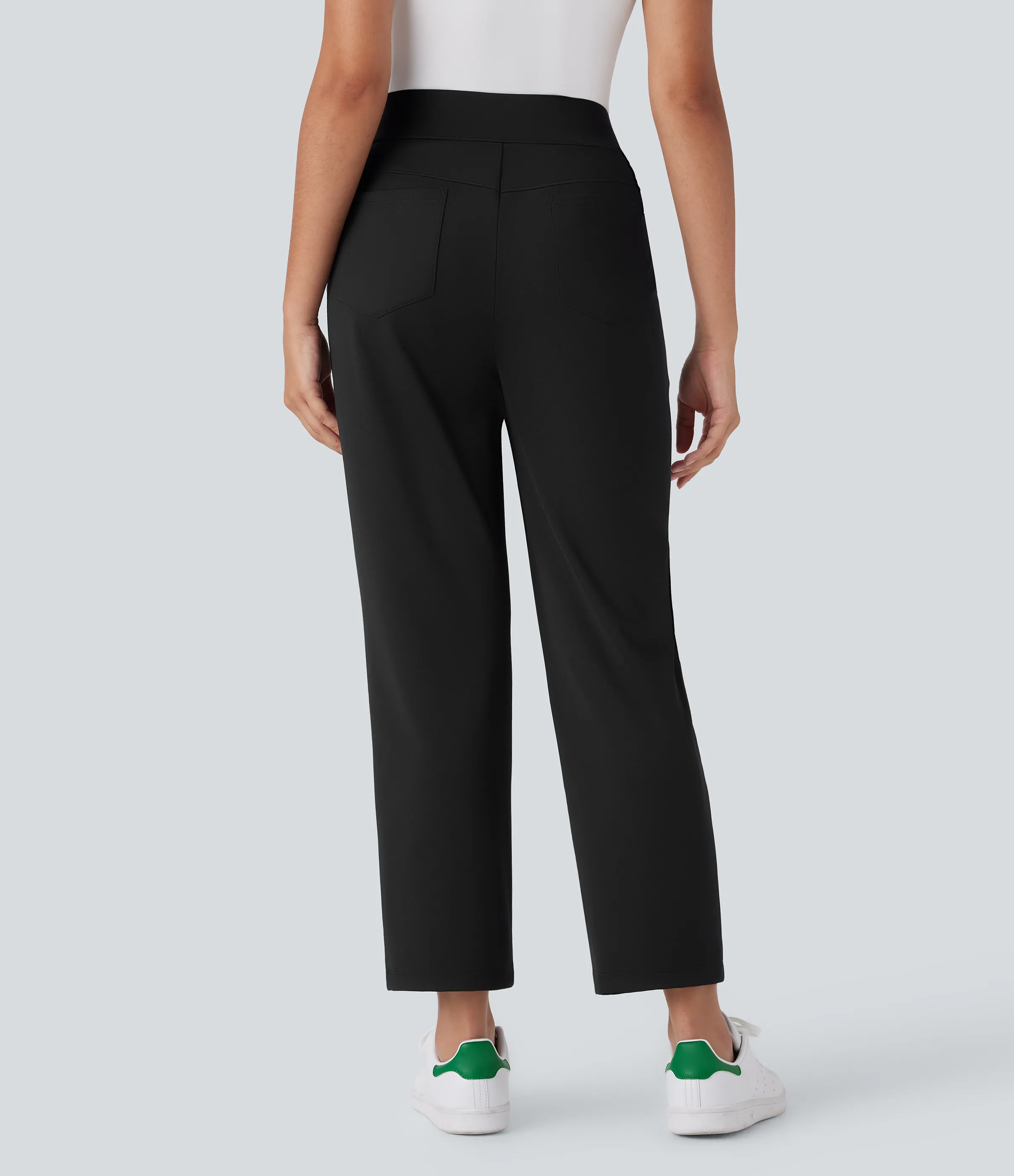 Halara Pantalón golf tiro medio alto múltiple bolsillo secado rápido - Camiseta golf - UPF 40+ - Black - XS(regular) sold by Halara product image thumbnail 3