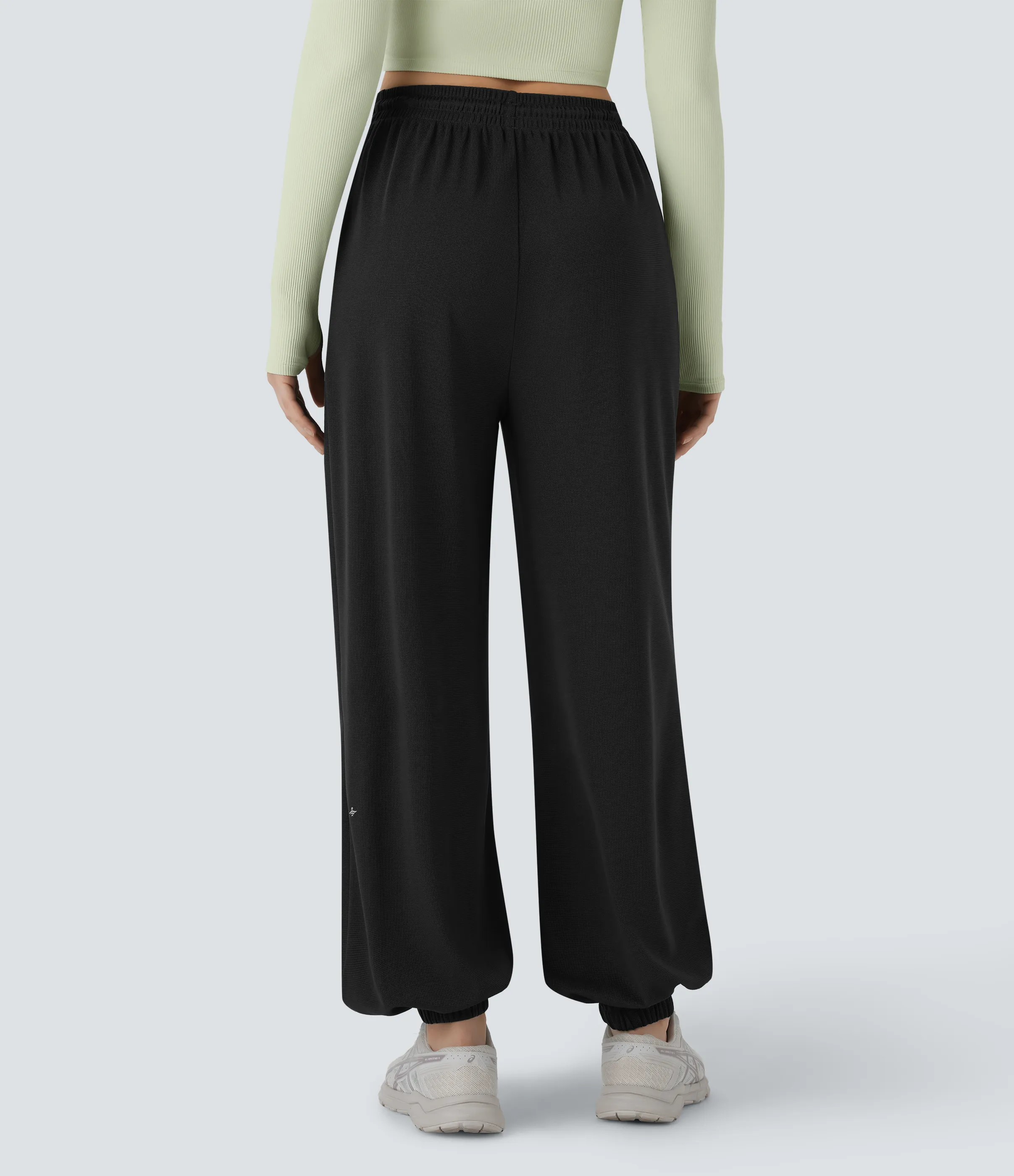 Halara Pantalón deportivo tiro alto cordón bolsillo lateral - Black - XS(regular) sold by Halara product image thumbnail 3