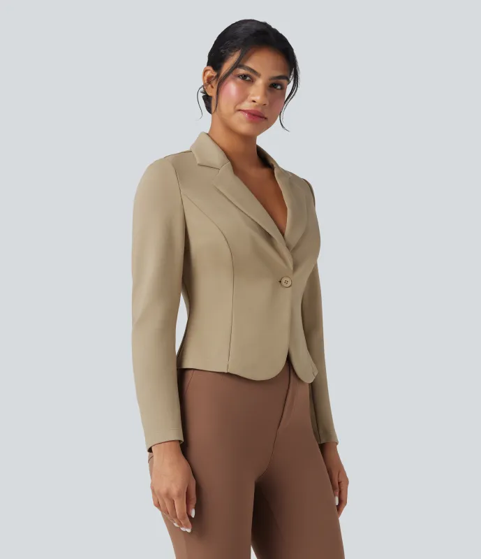 Halara Blazer de oficina ajustada de manga larga - Cartouche - M sold by Halara