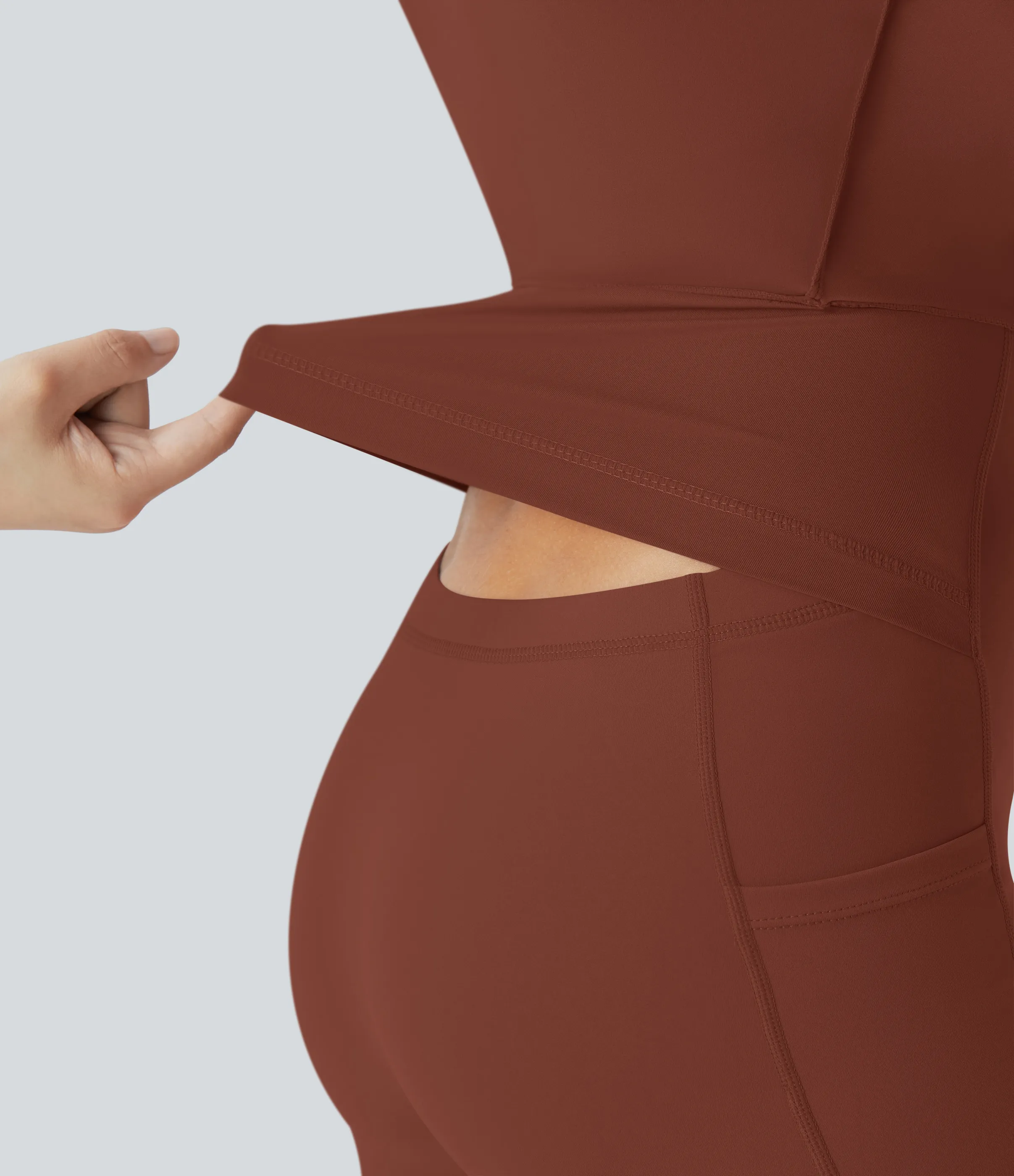 Halara Vestido Softlyzero™ Airy deportivo activo baile tacto fresco sin espalda retorcido - Edición Easy Peezy - Sequoia - M sold by Halara product image thumbnail 5