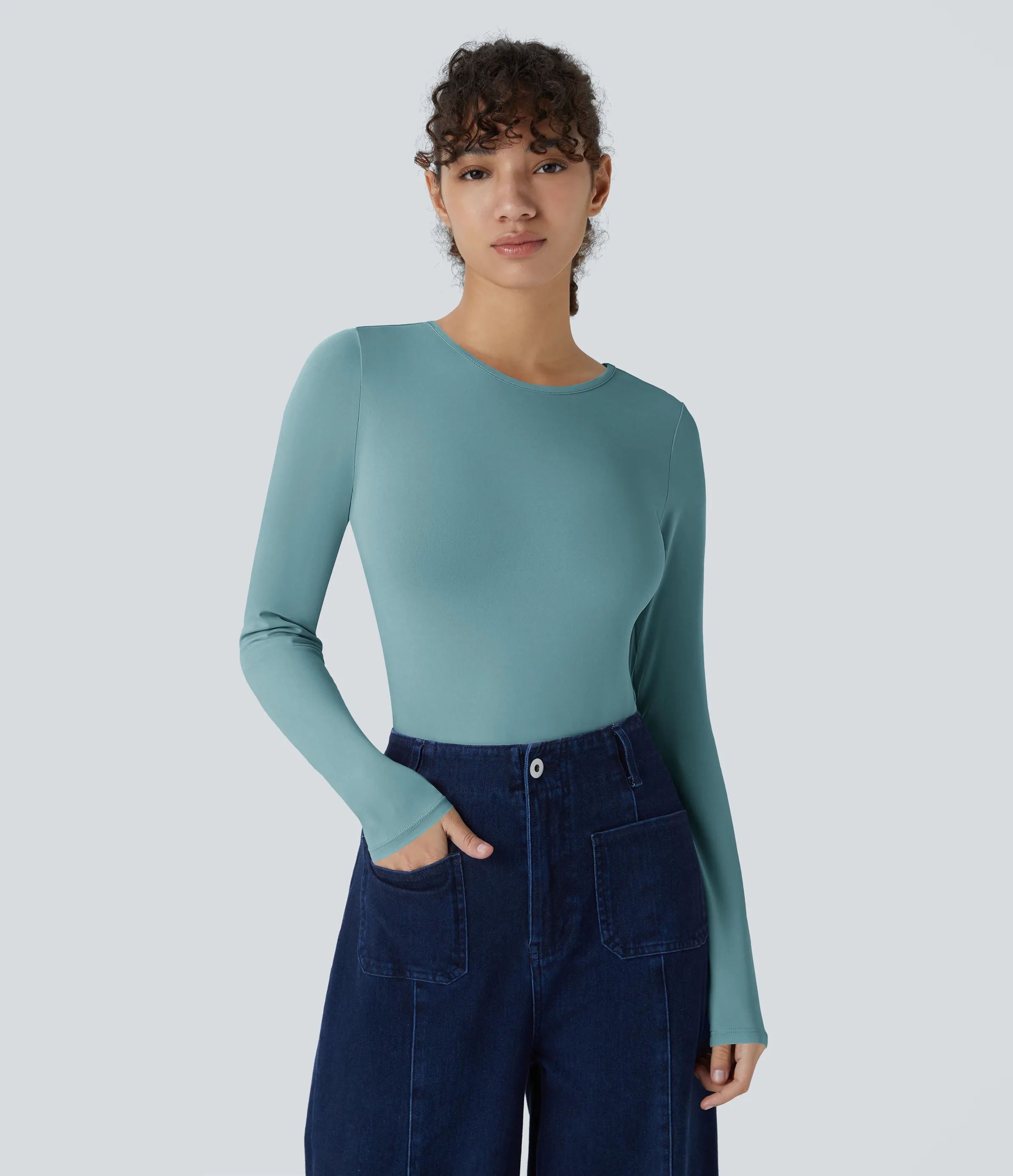 Halara Body botón manga larga cuello redondo - Arctic - M sold by Halara product image thumbnail 3