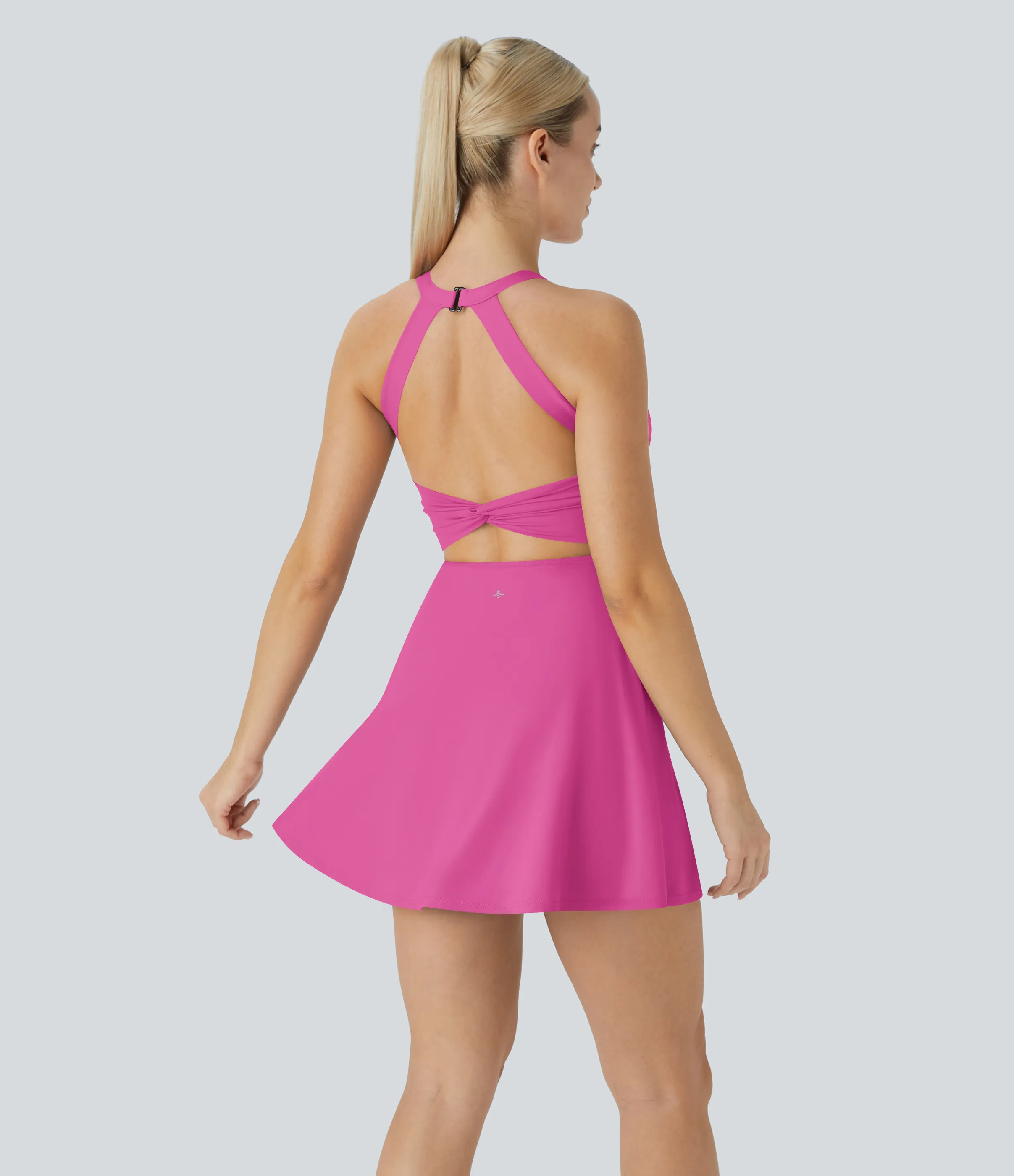 Halara Vestido Softlyzero™ Airy deportivo activo baile tacto fresco sin espalda retorcido - Edición Easy Peezy - Fuchsia Fedora - XL sold by Halara product image thumbnail 3