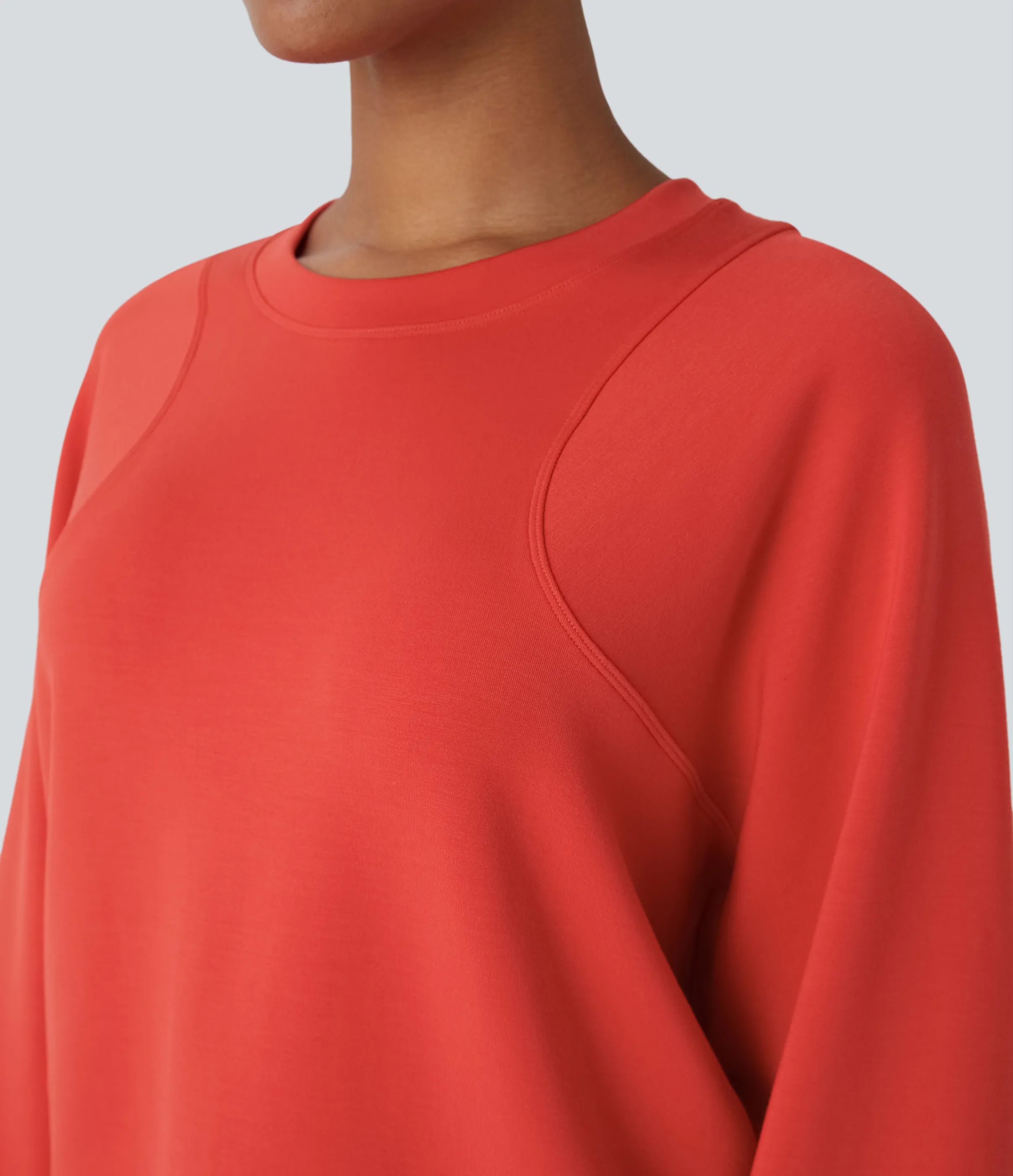 Halara Sudadera resistente cuello redondo manga raglán - Red Alert - S sold by Halara product image thumbnail 5