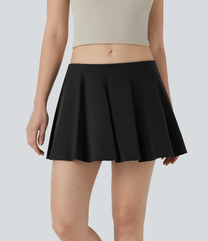 Halara Minifalda casual 2 en 1 Softlyzero™ Airy UPF50+ de tiro bajo con bolsillos laterales, tacto refrescante y corte en A - Black - M(regular) sold by Halara