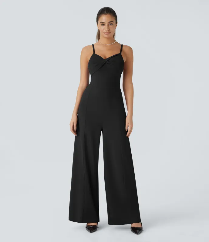 Halara Mono tirante ajustable sin espalda dama honor invitada boda - Black - XL(regular) sold by Halara