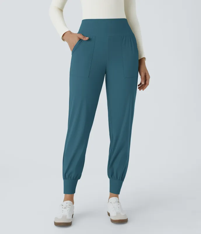 Halara Joggers de tiro alto con bolsillos laterales - Dragonfly - M(regular) sold by Halara