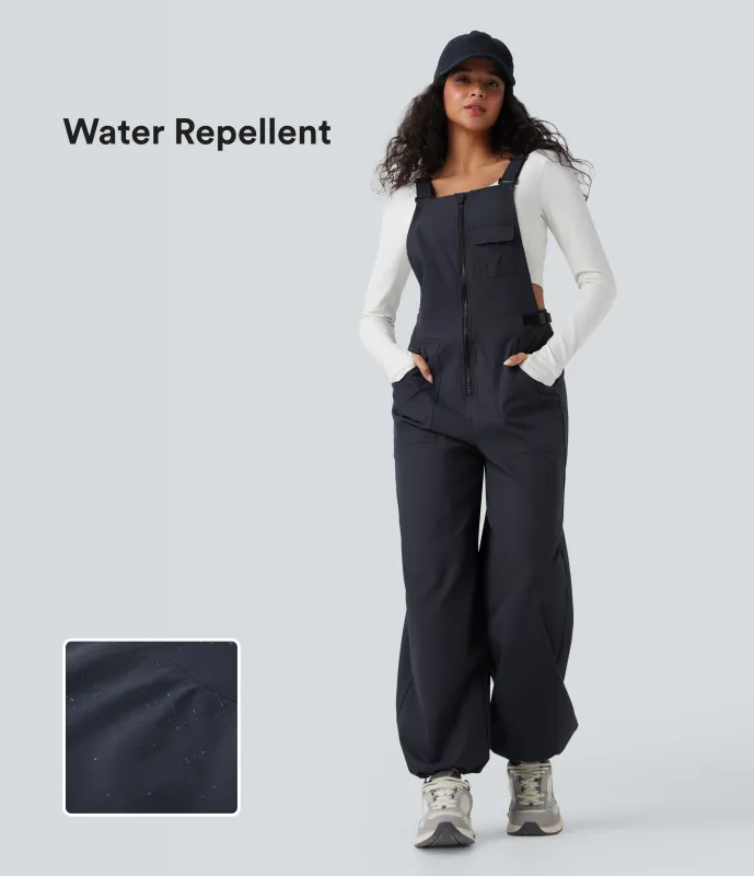 Halara Jumpsuit de senderismo impermeable y resistente al desgaste con bolsillos - Polar Night - XS(regular) sold by Halara