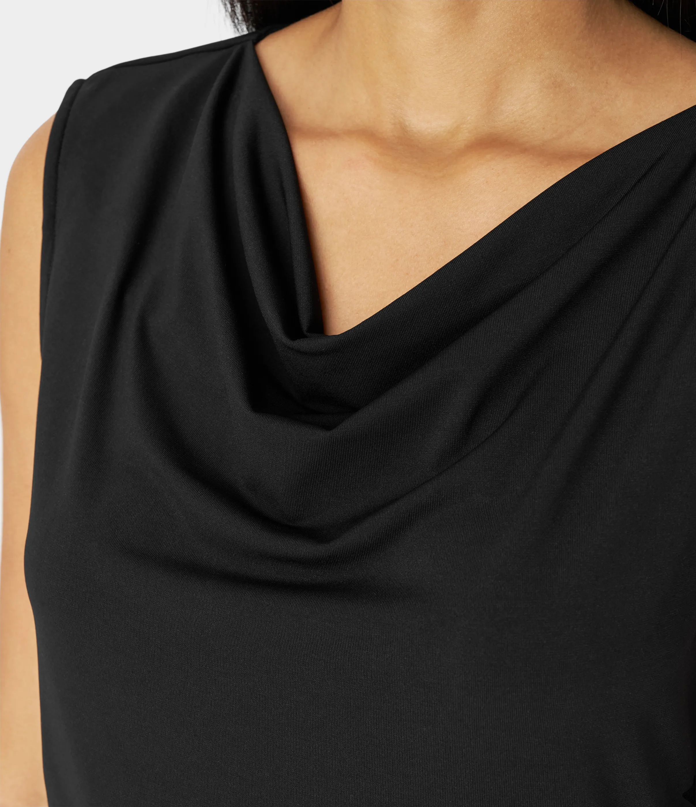 Halara Blusa oficina sin mangas cuello vuelto - Black - M sold by Halara product image thumbnail 5