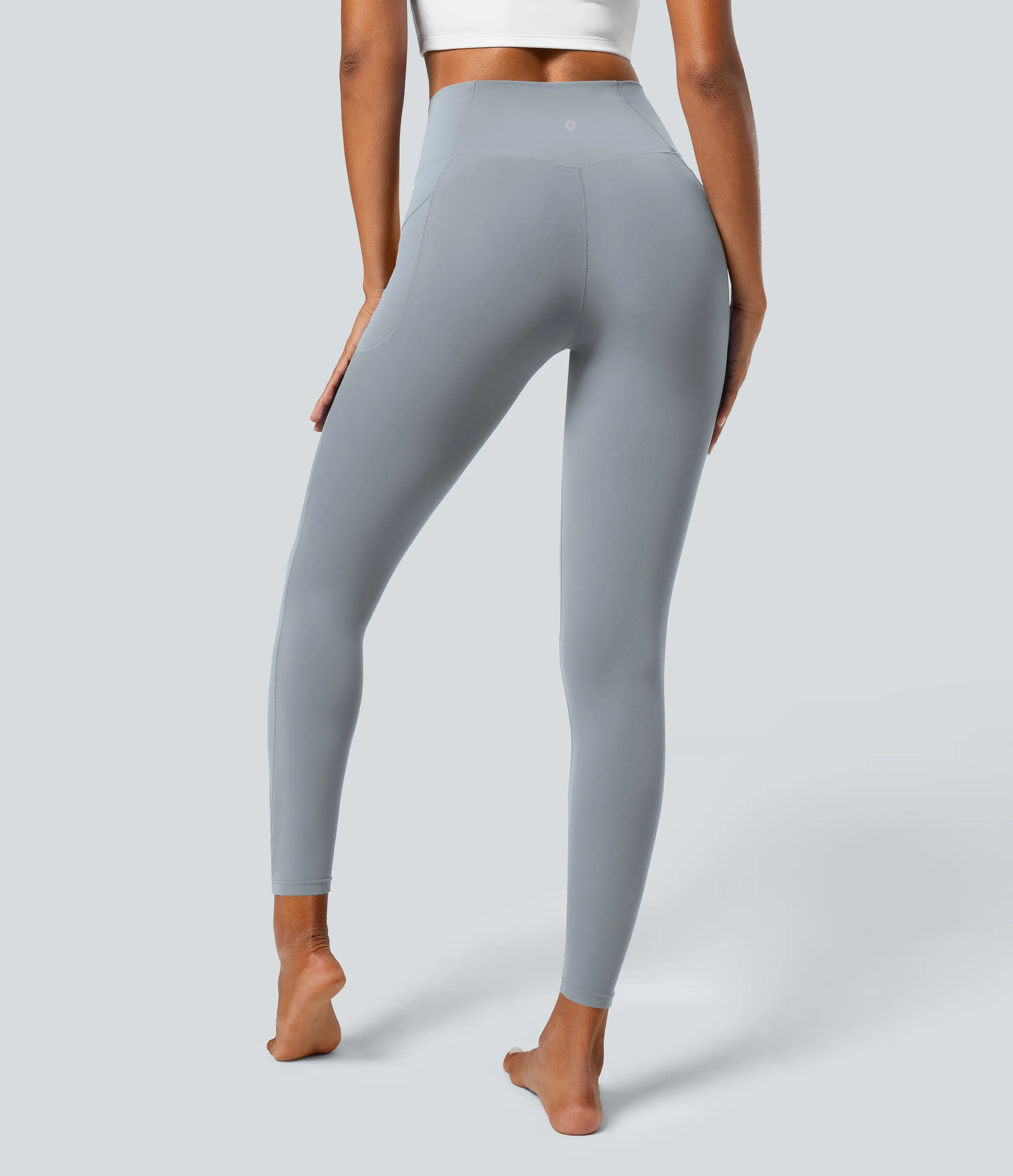 Halara Leggings Softlyzero™ liso bolsillo cruzado -UPF50+ - Quarry - XS(7/8) sold by Halara product image thumbnail 3