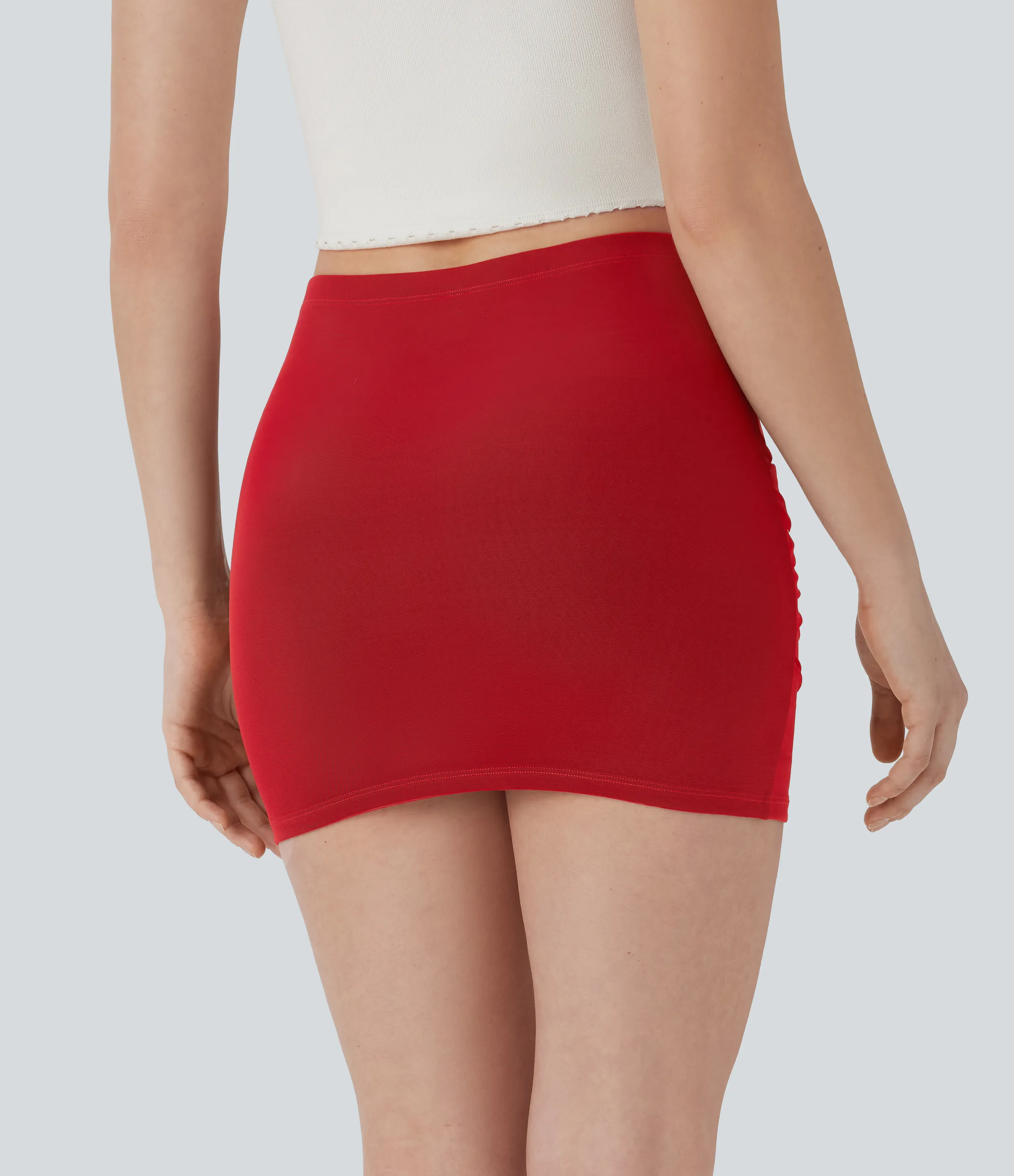 Halara Minifalda casual ajustada de tejido en contraste y tiro alto - Adrenaline Rush - XS(regular) sold by Halara product image thumbnail 3