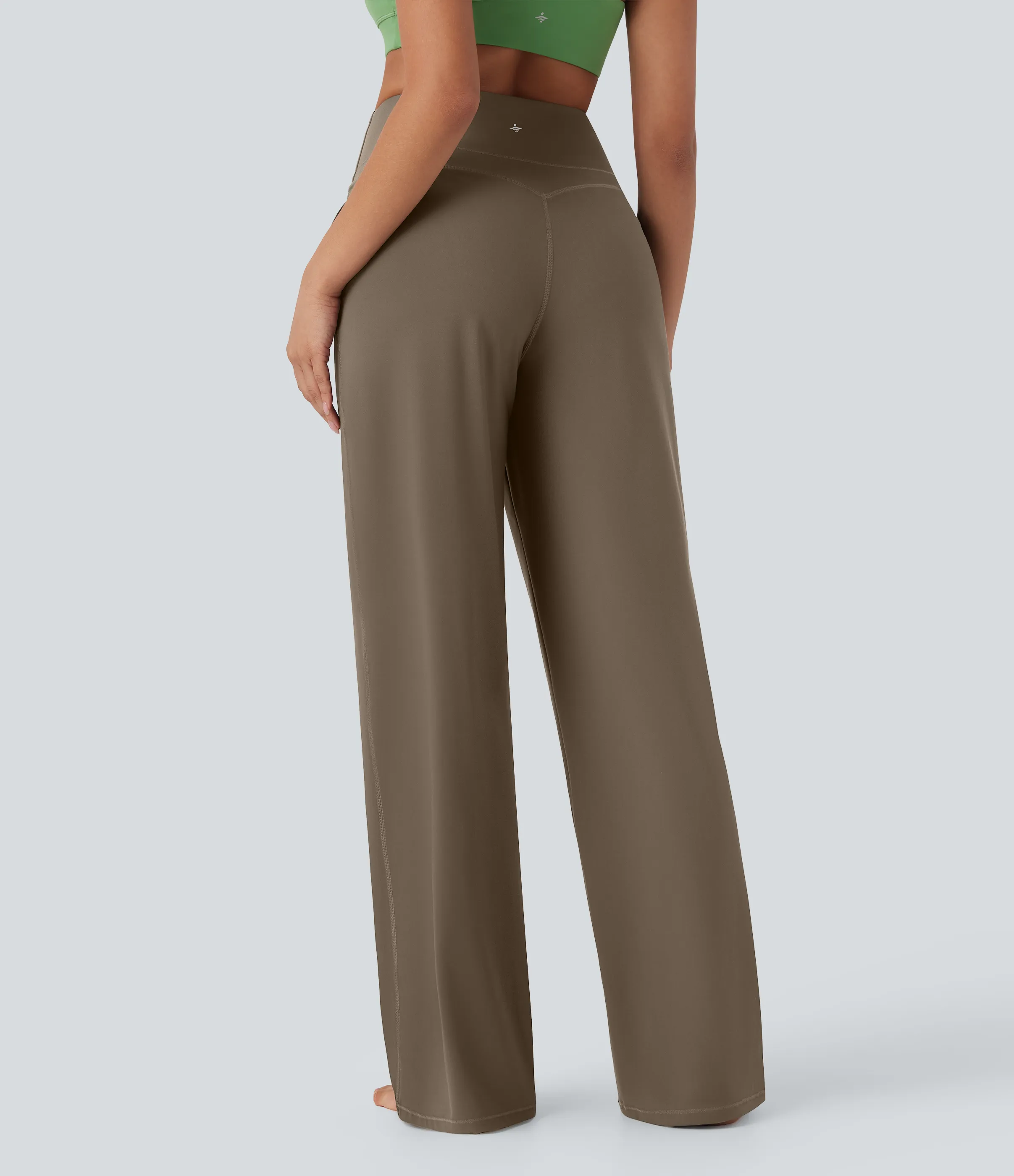 Halara Pantalones de yoga Halara UltraSculpt™ moldeadores de tiro alto con control de abdomen y pierna recta con bolsillos - Dawn Brown - M(regular) sold by Halara product image thumbnail 3