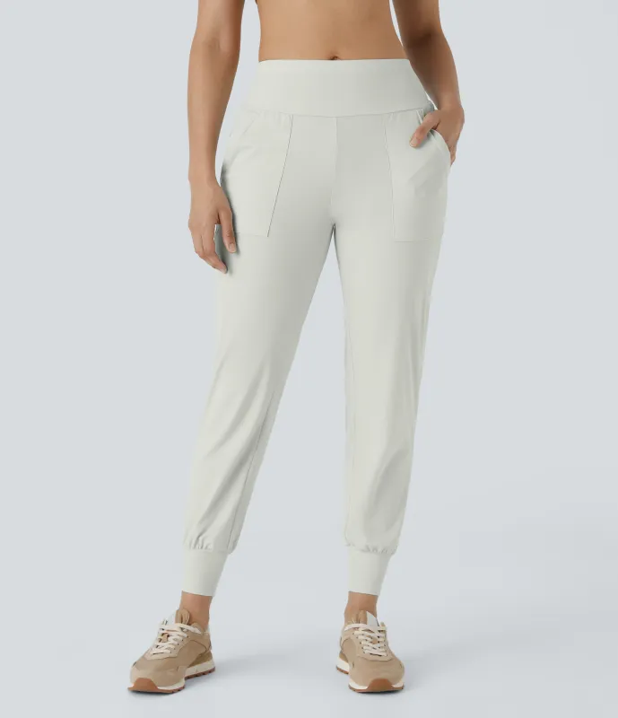 Halara Joggers de tiro alto con bolsillos laterales - Mystic Blue - L(regular) sold by Halara