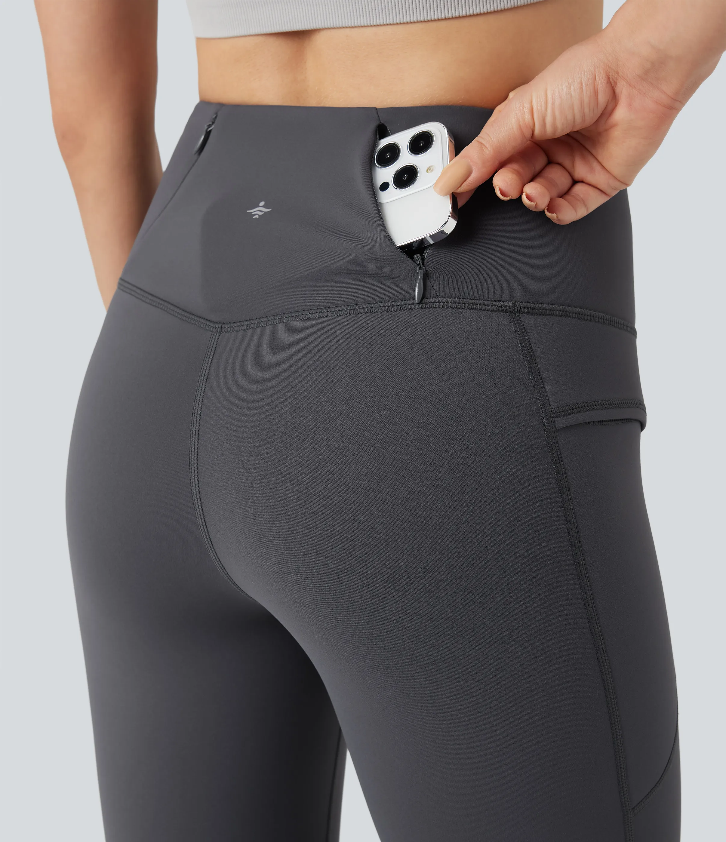 Halara Leggings de senderismo de polar de tiro alto de 7/8 con bolsillos - Periscope - S(7/8) sold by Halara product image thumbnail 5