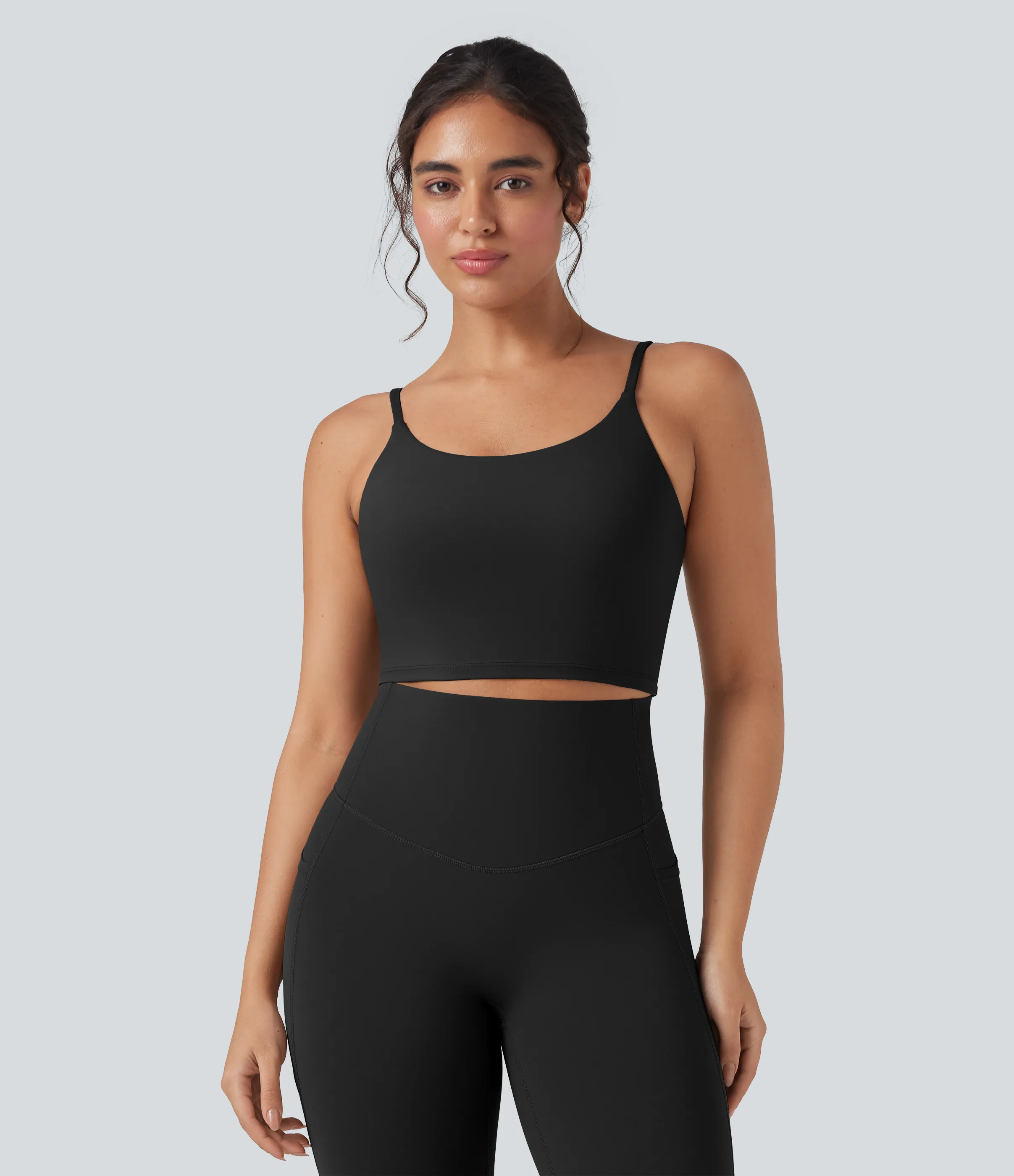 Halara Top de yoga corto Halara UltraSculpt™ - Black - L sold by Halara product image thumbnail 5