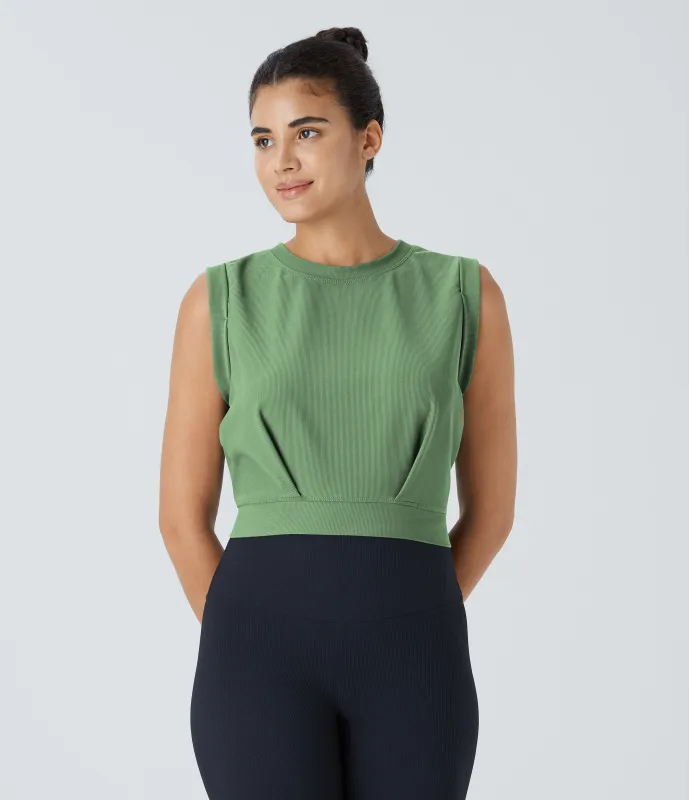 Halara Camiseta Patitoff™ Flow sin mangas yoga cuello redondo resistente pelo mascota sin mangas - Kashmir - L sold by Halara