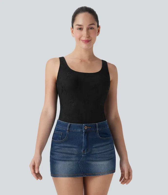 Halara Body encaje sin espalda - Black - XS sold by Halara